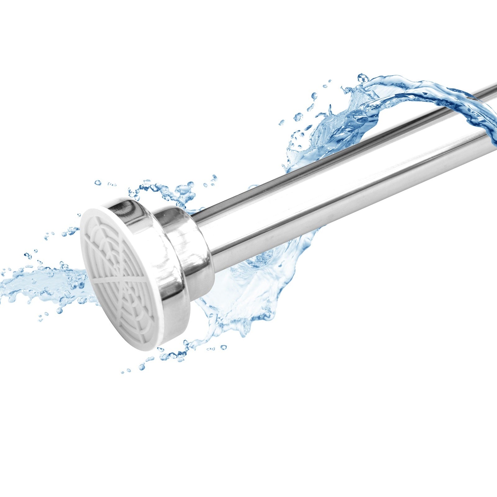 Tringle à rideau de douche télescopique | Réglable en continu | Utilisation universelle