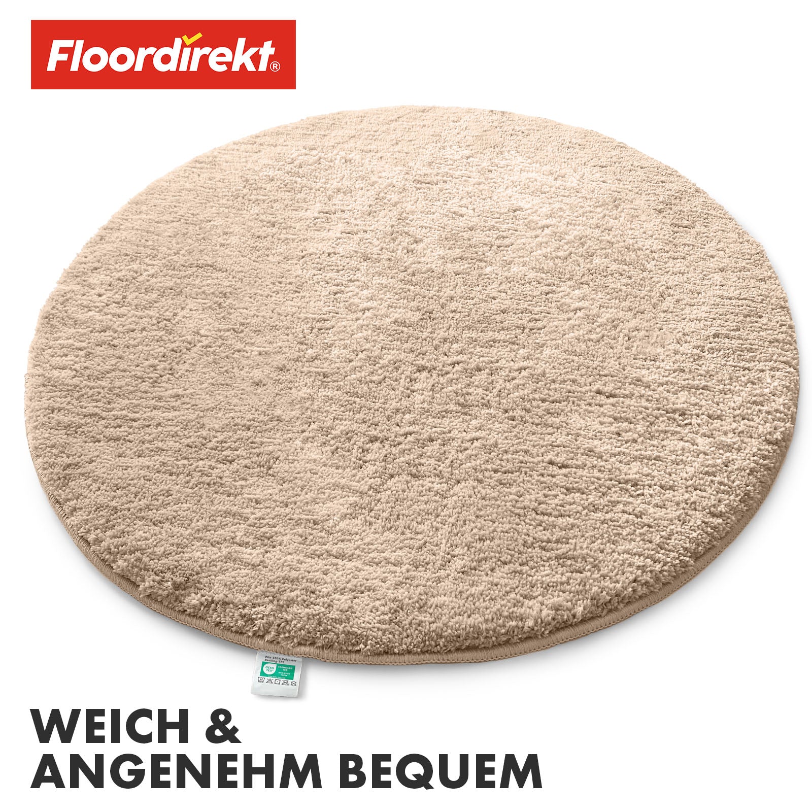 Tapis de bain | Sky | Tapis de bain rond | Confort dense et moelleux pour votre maison