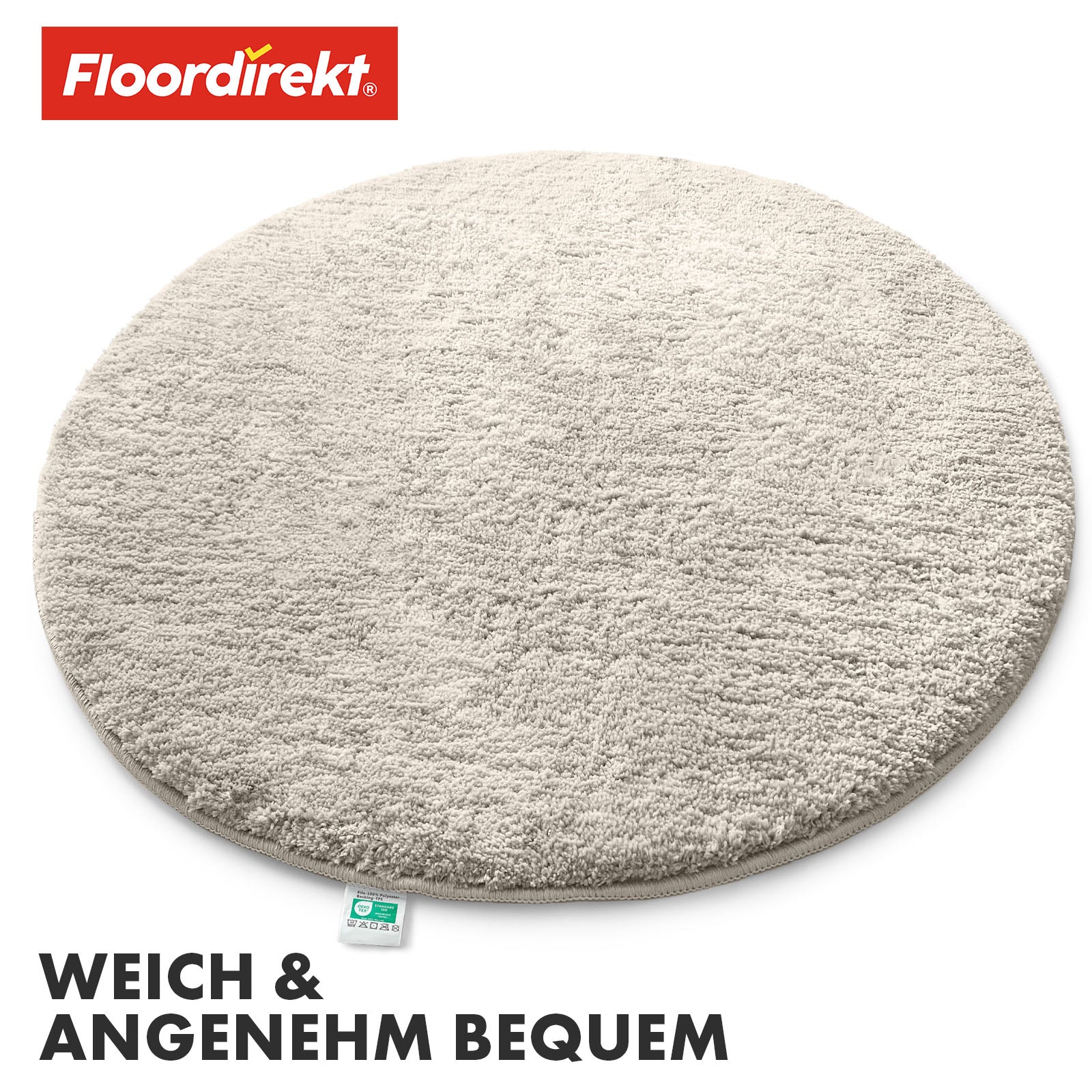 Tapis de bain | Sky | Tapis de bain rond | Confort dense et moelleux pour votre maison