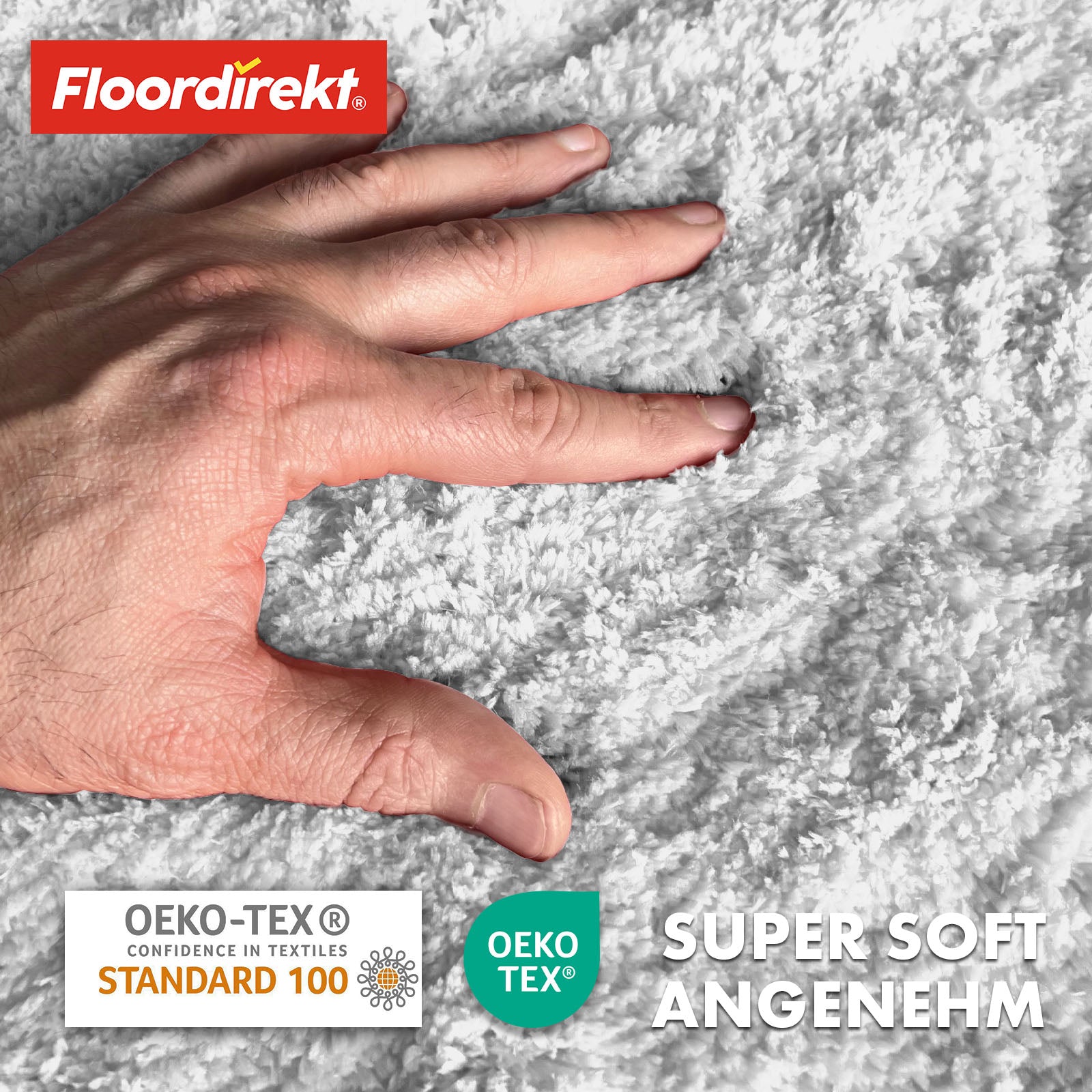 Tapis de bain | Sky | Tapis de bain rond | Confort dense et moelleux pour votre maison