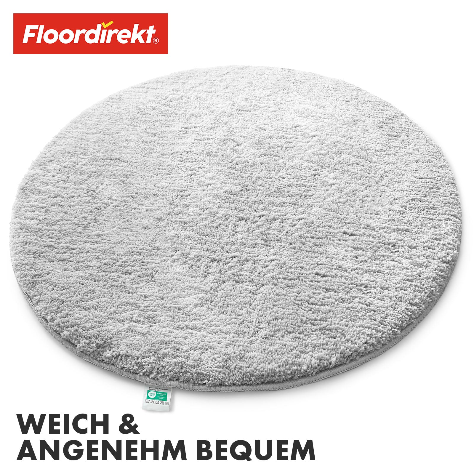Tapis de bain | Sky | Tapis de bain rond | Confort dense et moelleux pour votre maison