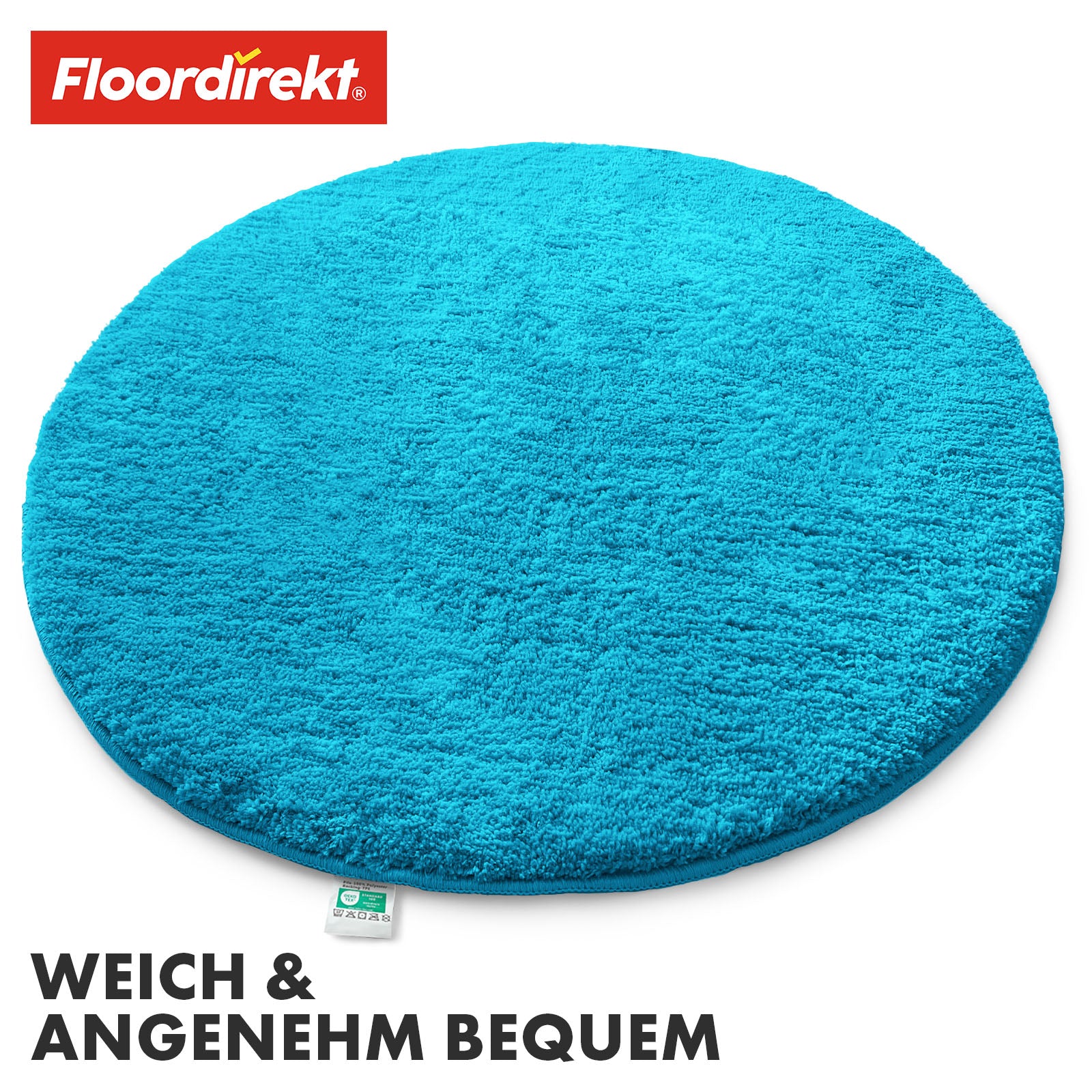 Tapis de bain | Sky | Tapis de bain rond | Confort dense et moelleux pour votre maison