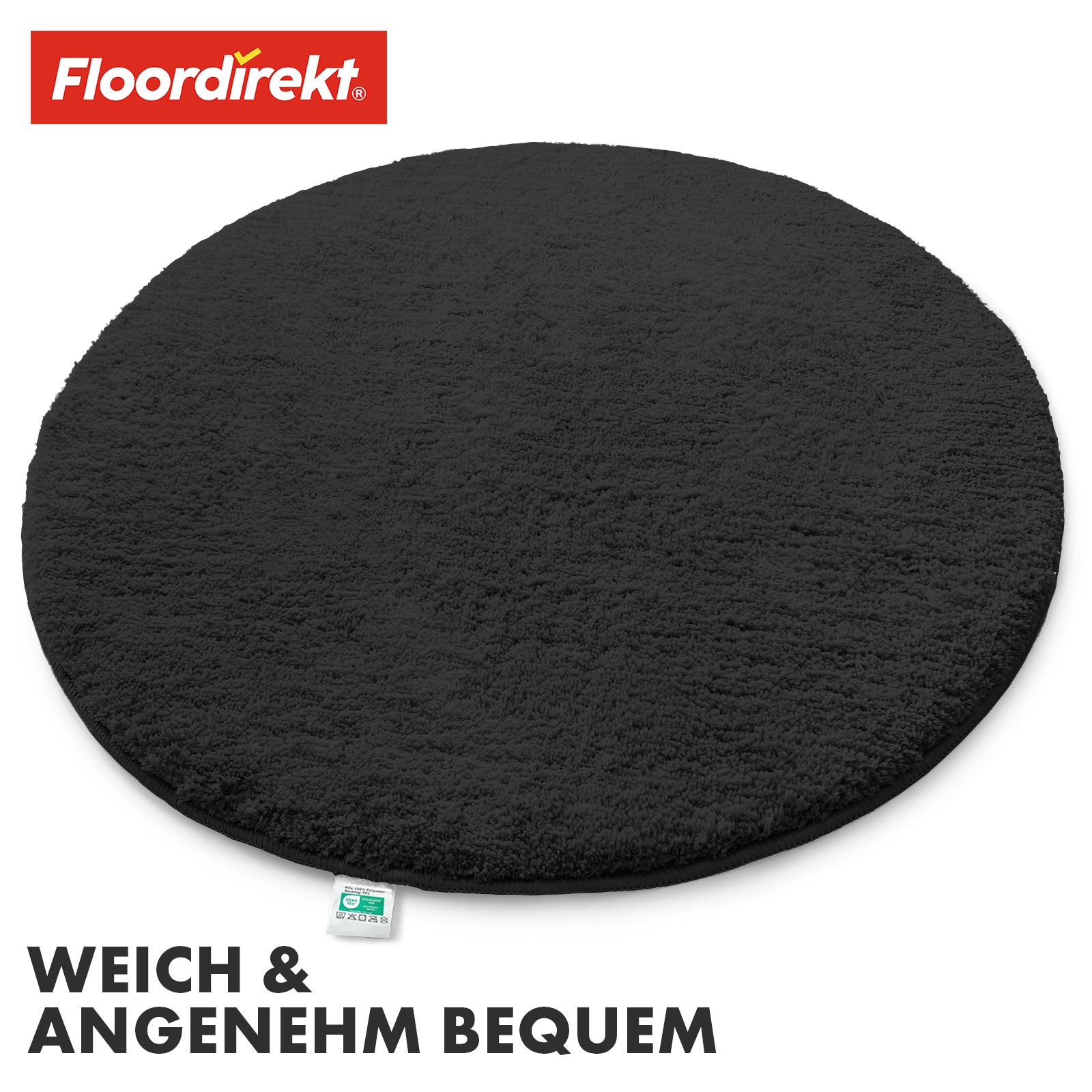 Tapis de bain | Sky | Tapis de bain rond | Confort dense et moelleux pour votre maison