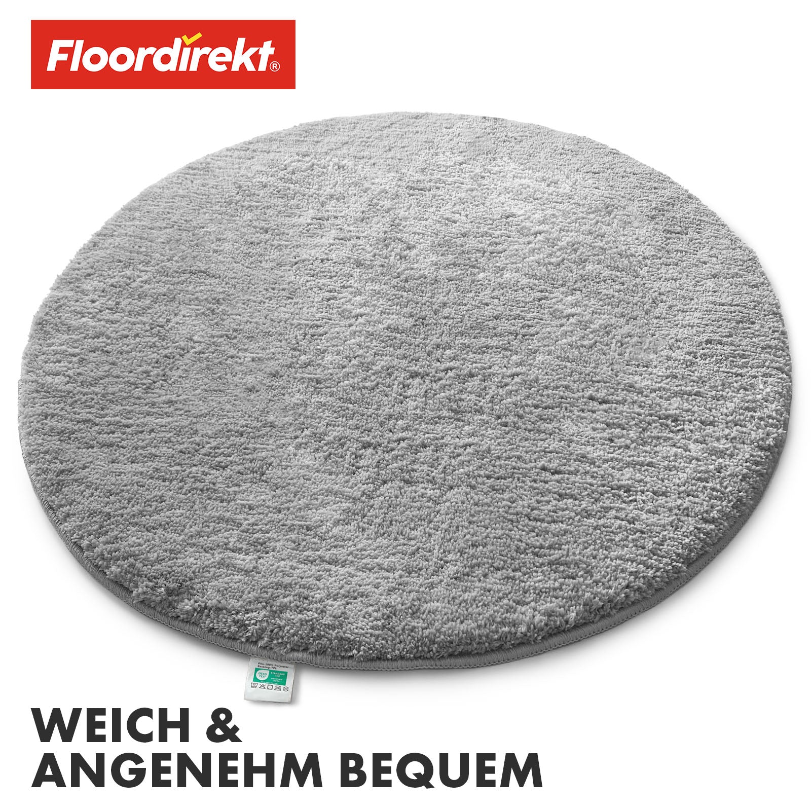Tapis de bain | Sky | Tapis de bain rond | Confort dense et moelleux pour votre maison