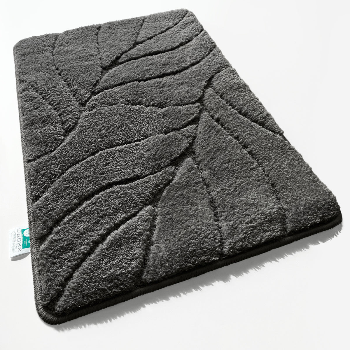 Tapis de bain | Maris | Tapis de bain moelleux avec structure en feuilles | Disponible en différentes couleurs et tailles