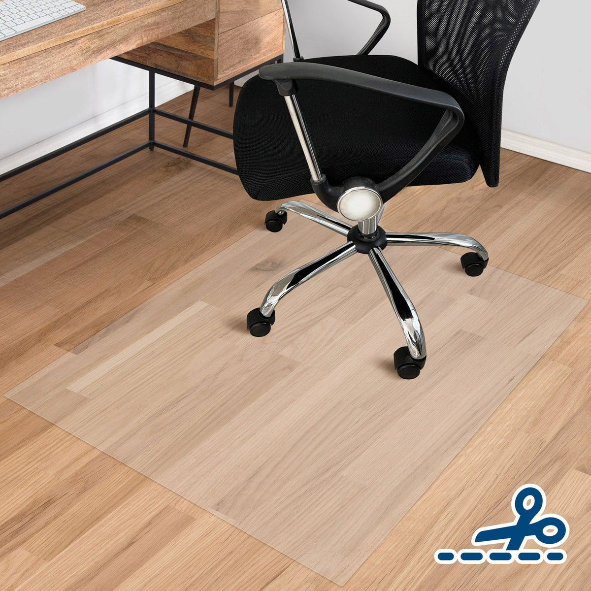 ✂ Tapis de protection pour sols durs | Neo Premium | Semi-transparent | Découpé sur mesure