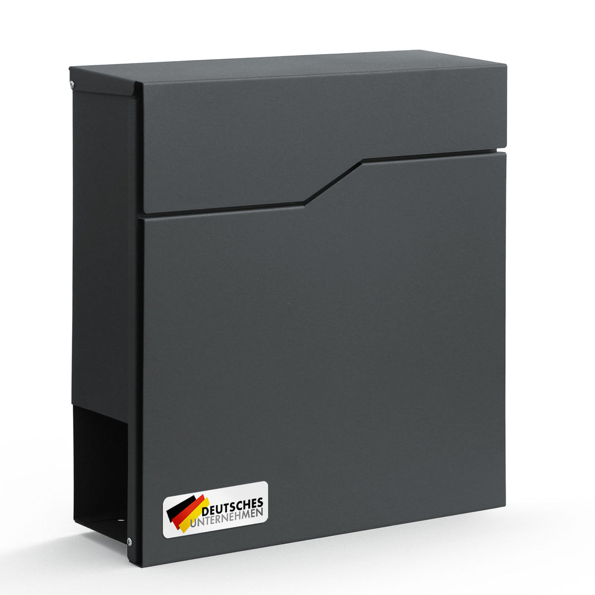 Boîte aux lettres | Jean | Boîte aux lettres robuste en acier avec compartiment pour les journaux et grand clapet d'introduction