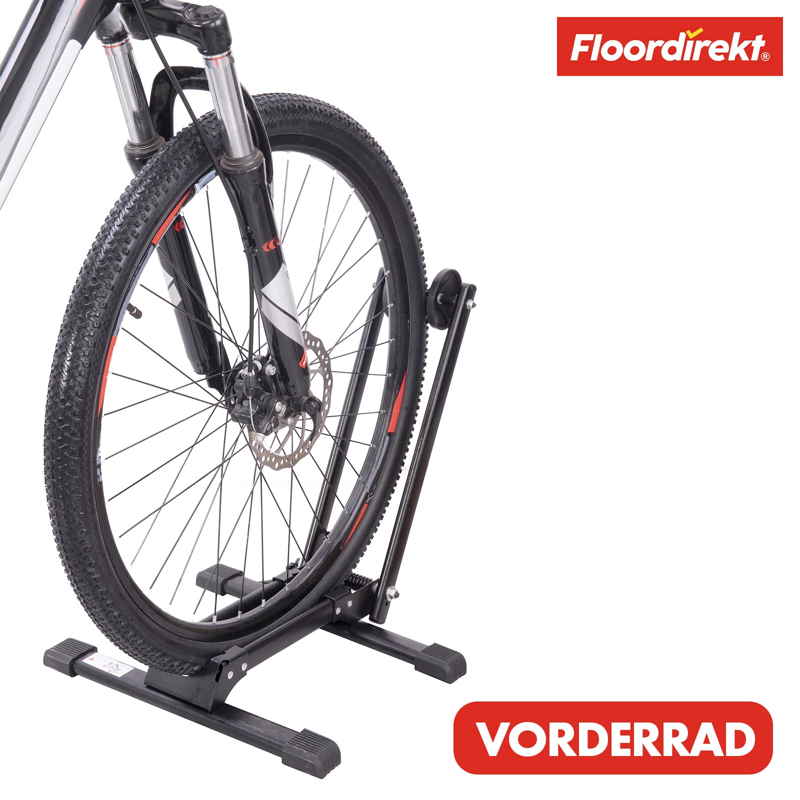 Support vélo au sol | Finn | Support en acier pliable pour vélos de 20" à 29" | Compact et stable