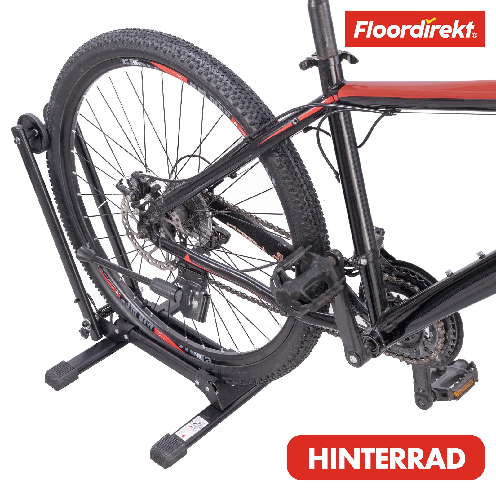 Support vélo au sol | Finn | Support en acier pliable pour vélos de 20" à 29" | Compact et stable