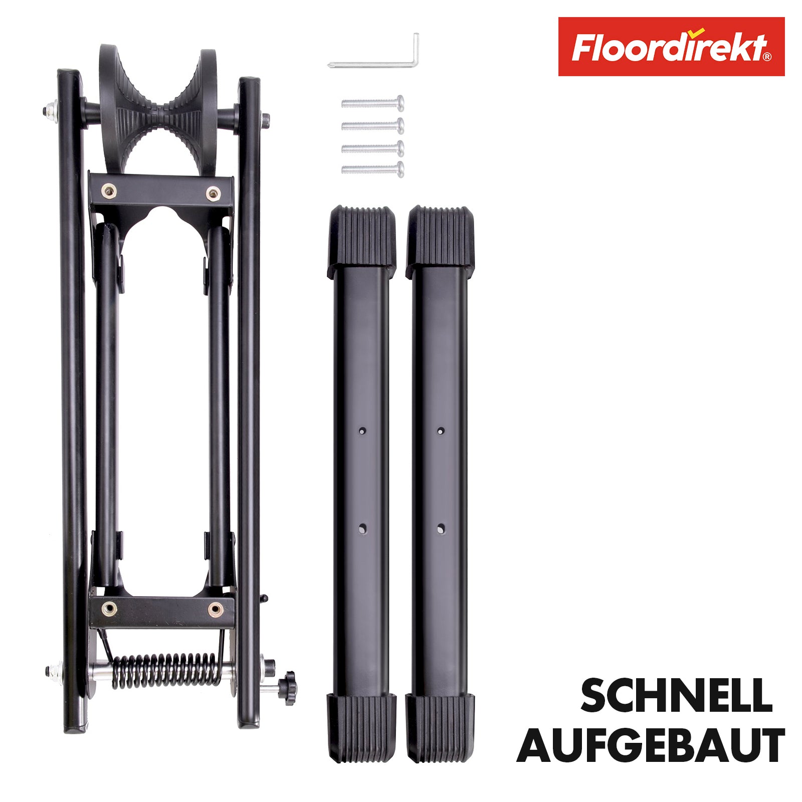 Support vélo au sol | Finn | Support en acier pliable pour vélos de 20" à 29" | Compact et stable