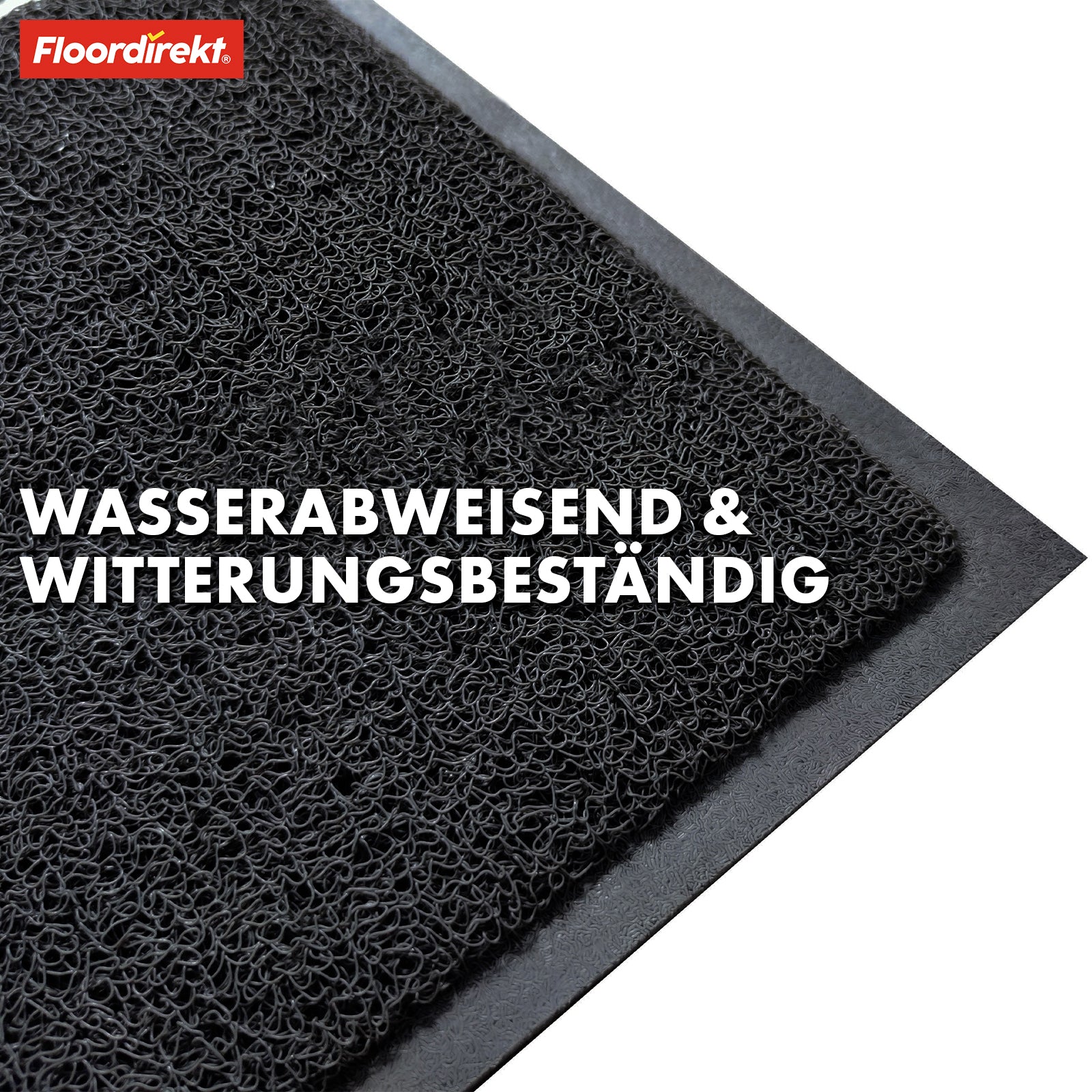 Tapis d'entrée | Tapis spaghetti en vinyle | En deux couleurs, avec ou sans impression