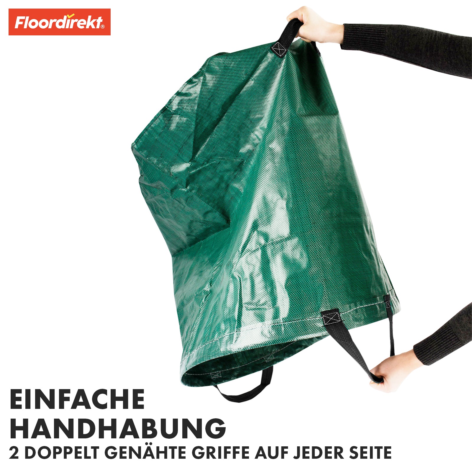 Set de 3 sacs à déchets de jardin | Solution polyvalente pour les déchets de jardin et le rangement | Stable, autoportant & imperméable