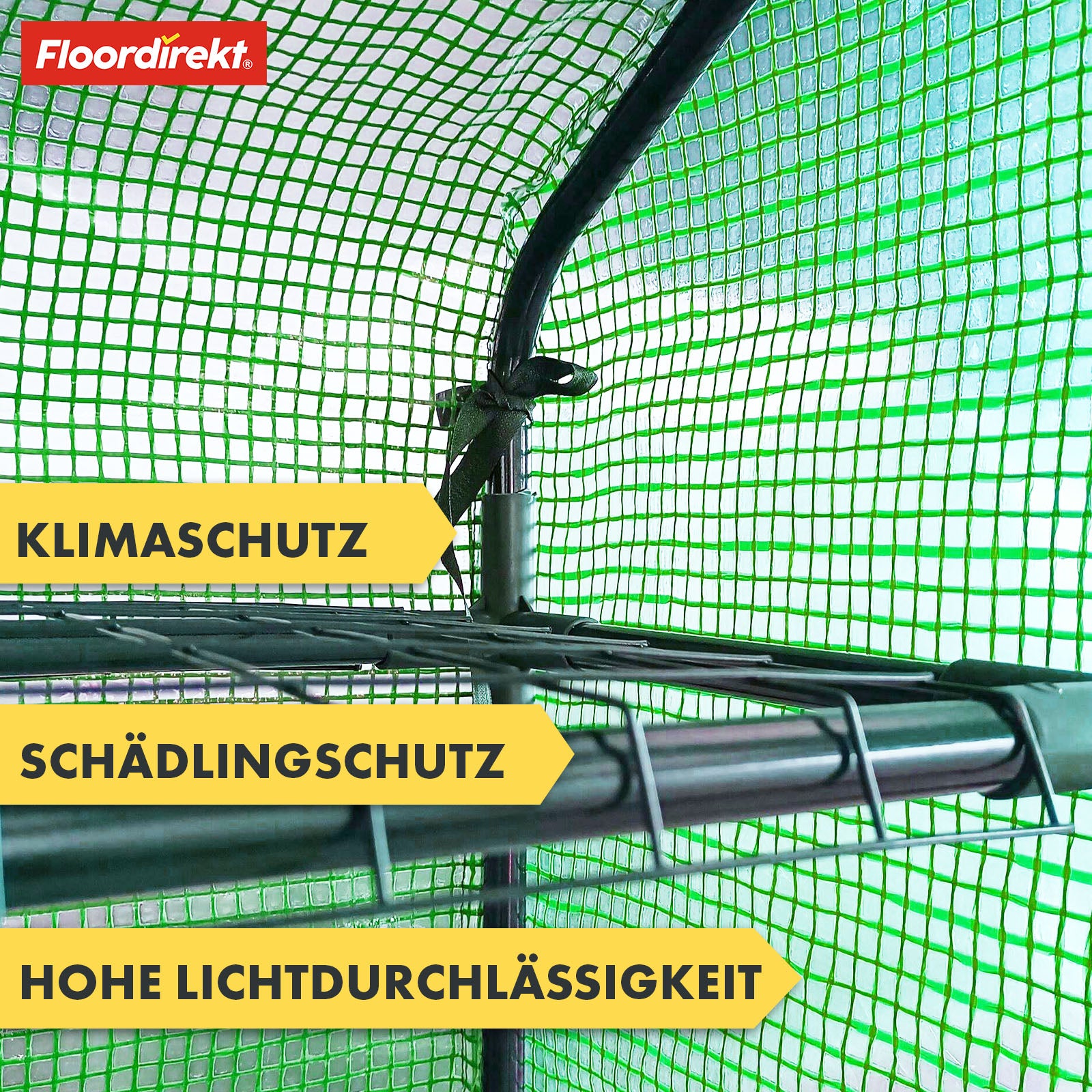 Serre | Harrest | Serre en film plastique durable et résistante aux UV avec cadre en acier robuste et grille de rangement en métal | Deux tailles au choix