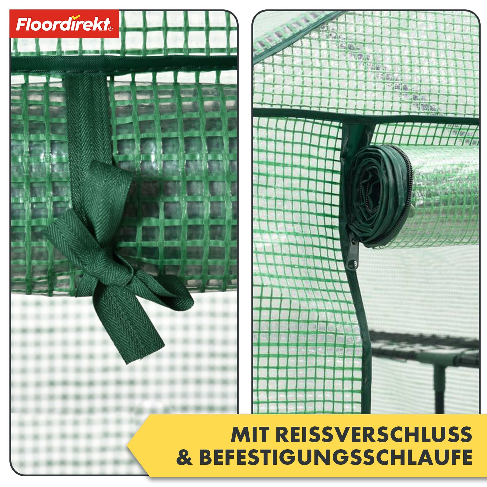 Serre | Harrest | Serre en film plastique durable et résistante aux UV avec cadre en acier robuste et grille de rangement en métal | Deux tailles au choix