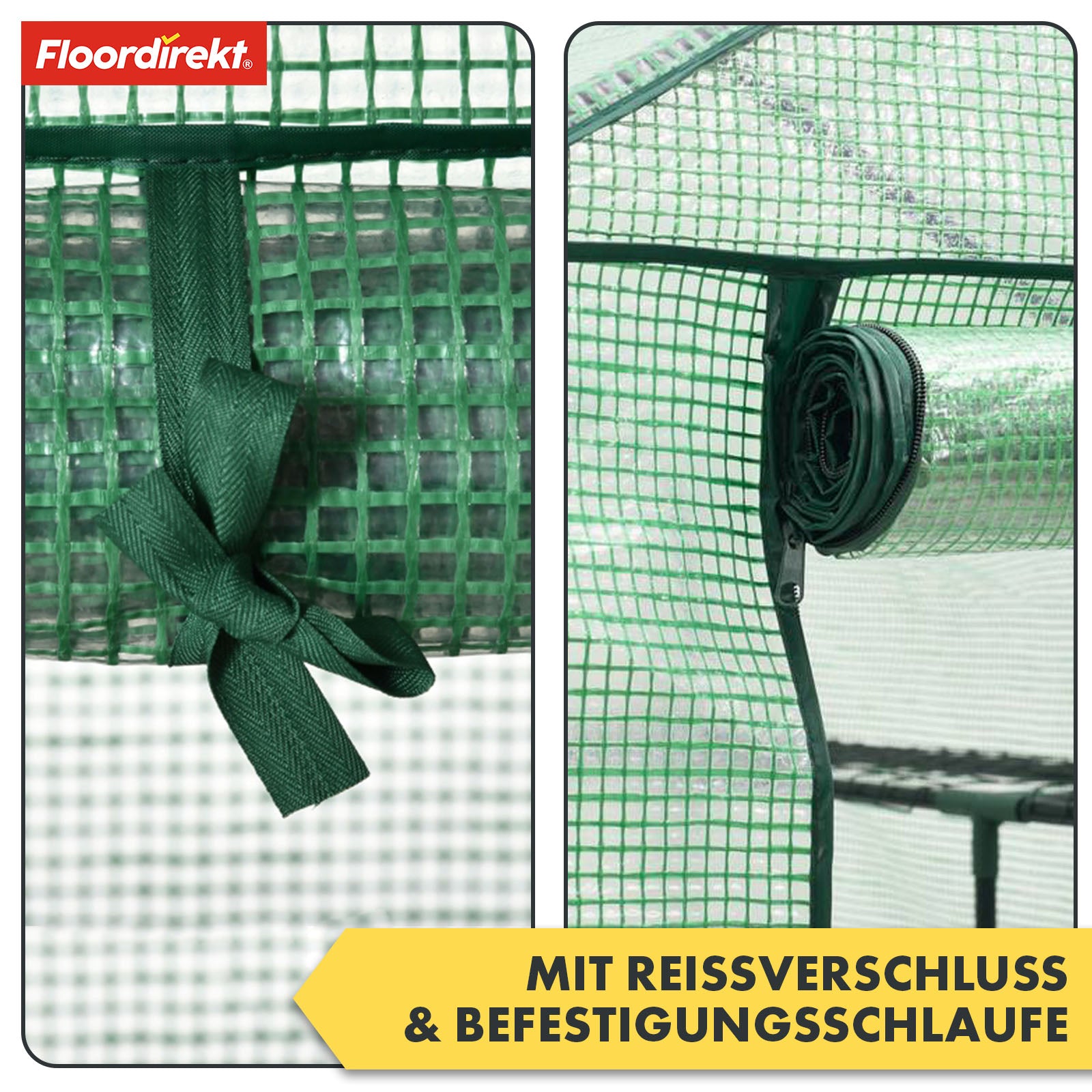 Serre | Harrest | Serre en film plastique durable et résistante aux UV avec cadre en acier robuste et grille de rangement en métal | Deux tailles au choix