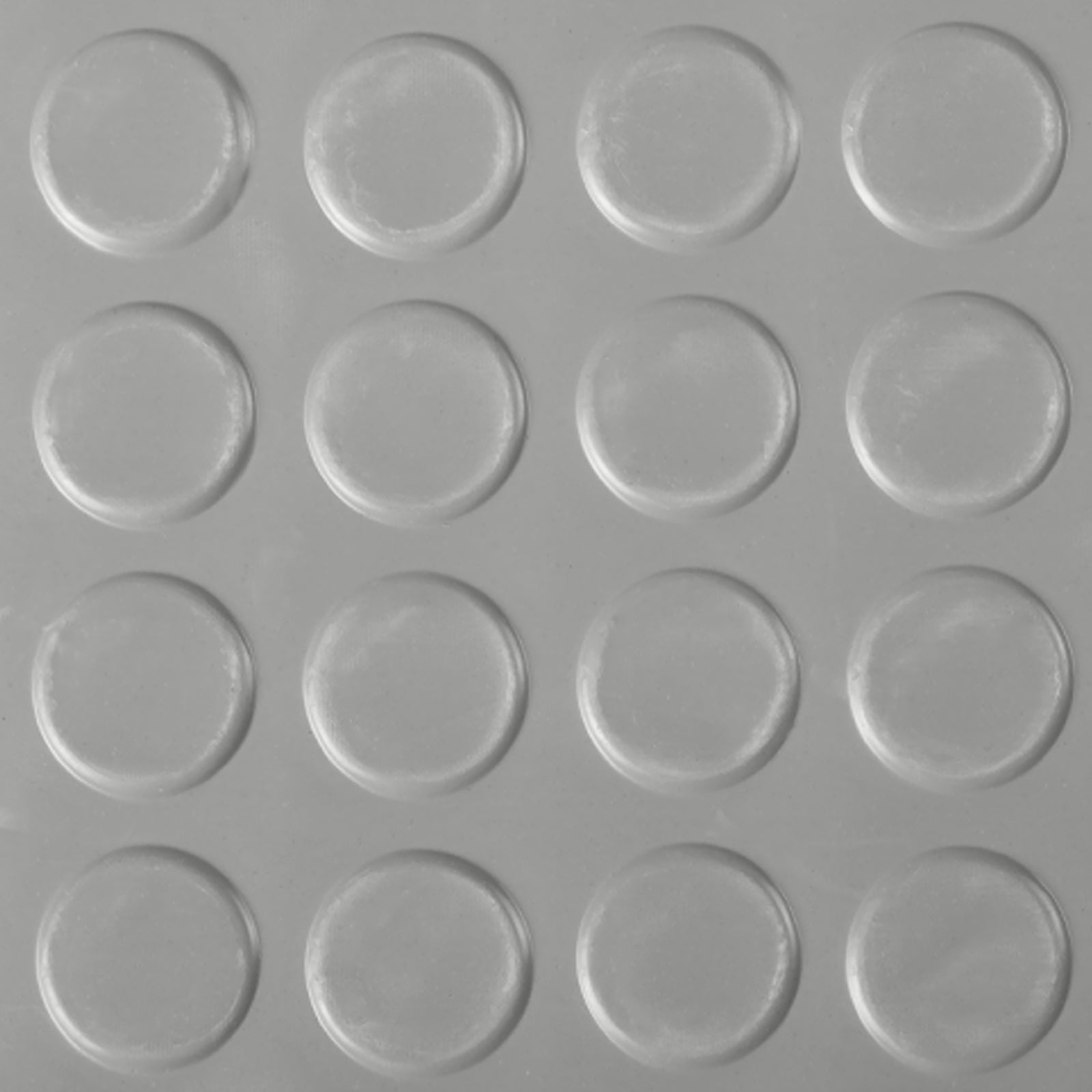 Tapis en caoutchouc | Gris | Tapis en caoutchouc avec picots plats | Épaisseur : 3 mm