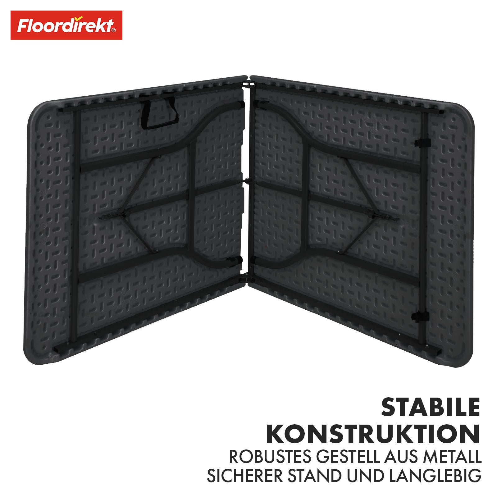 Table pliante | Kyoto | stable, pliable et polyvalente pour l'intérieur et l'extérieur | 180 x 73 cm