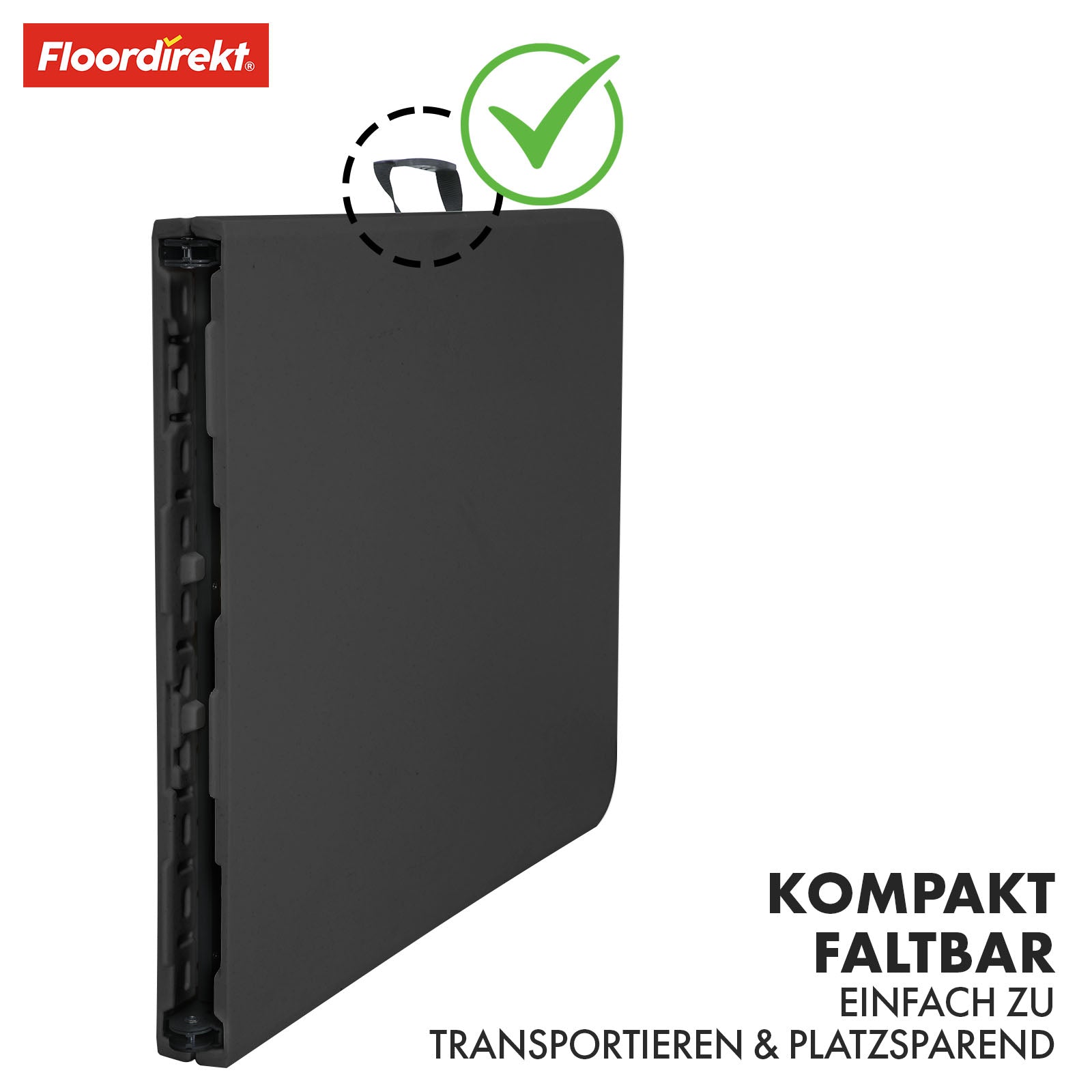 Table pliante | Kyoto | stable, pliable et polyvalente pour l'intérieur et l'extérieur | 180 x 73 cm