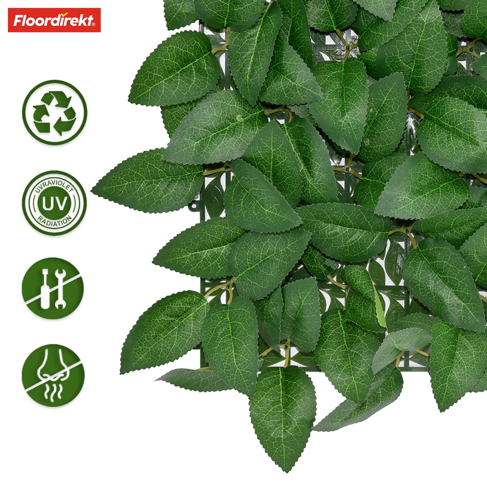 Mur végétal | Big Rose Leaf | Décoration murale élégante avec de grands pétales de rose pour chaque maison | 33 x 33 cm