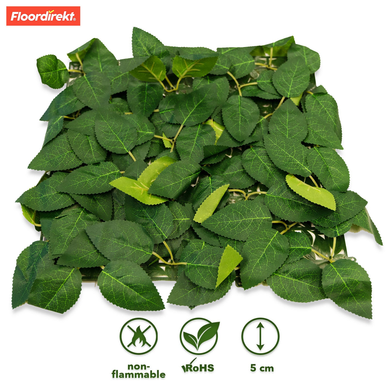 Mur végétal | Big Rose Leaf | Décoration murale élégante avec de grands pétales de rose pour chaque maison | 33 x 33 cm