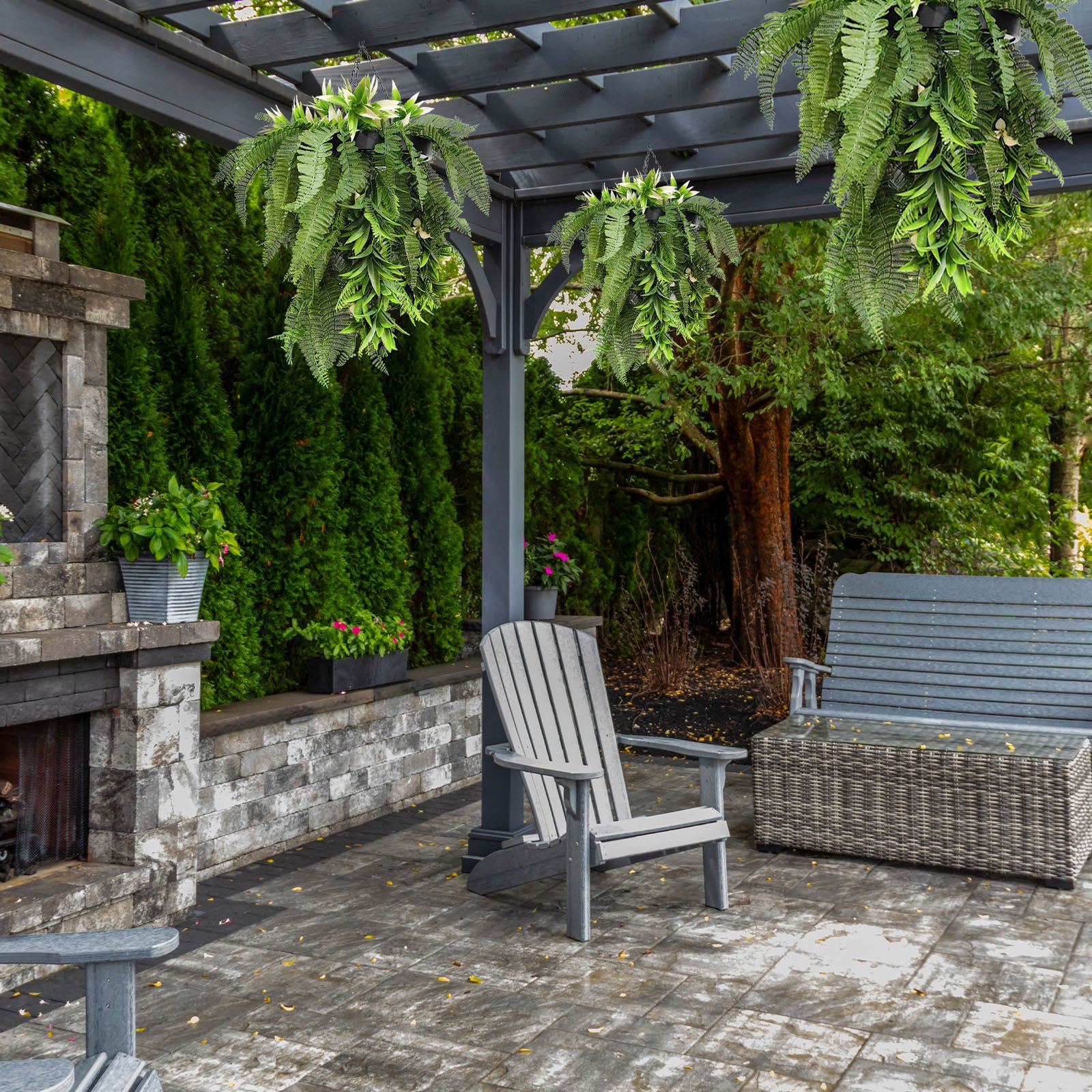 Plante suspendue | Rainforest | Plante verte artificielle pour une décoration élégante à l'intérieur et à l'extérieur