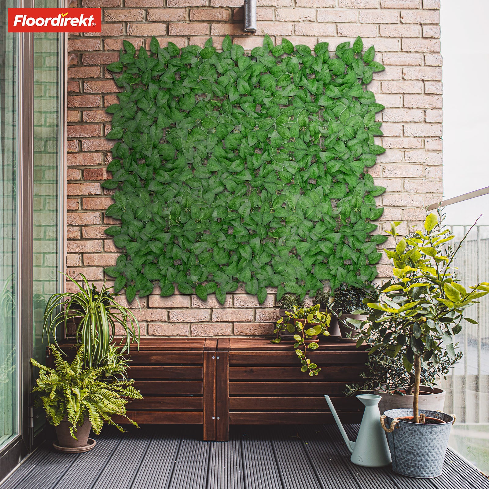 Mur végétal | Big Rose Leaf | Décoration murale élégante avec de grands pétales de rose pour chaque maison | 33 x 33 cm