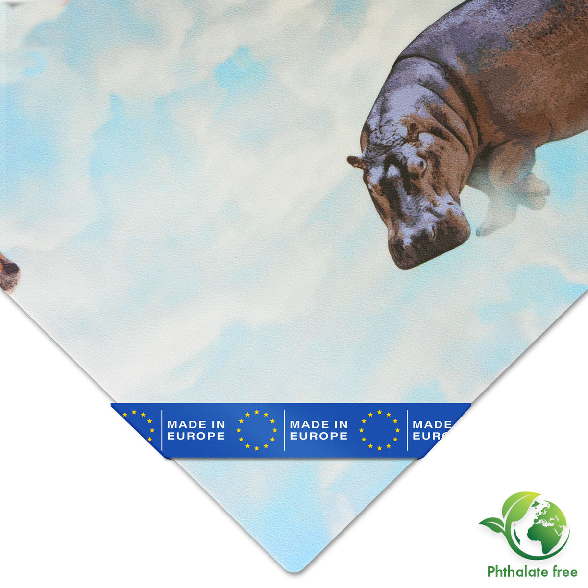 Revêtement de sol 3D CV | Clouds Safari | Revêtement de sol vinyle avec design réaliste d'animaux et de nuages