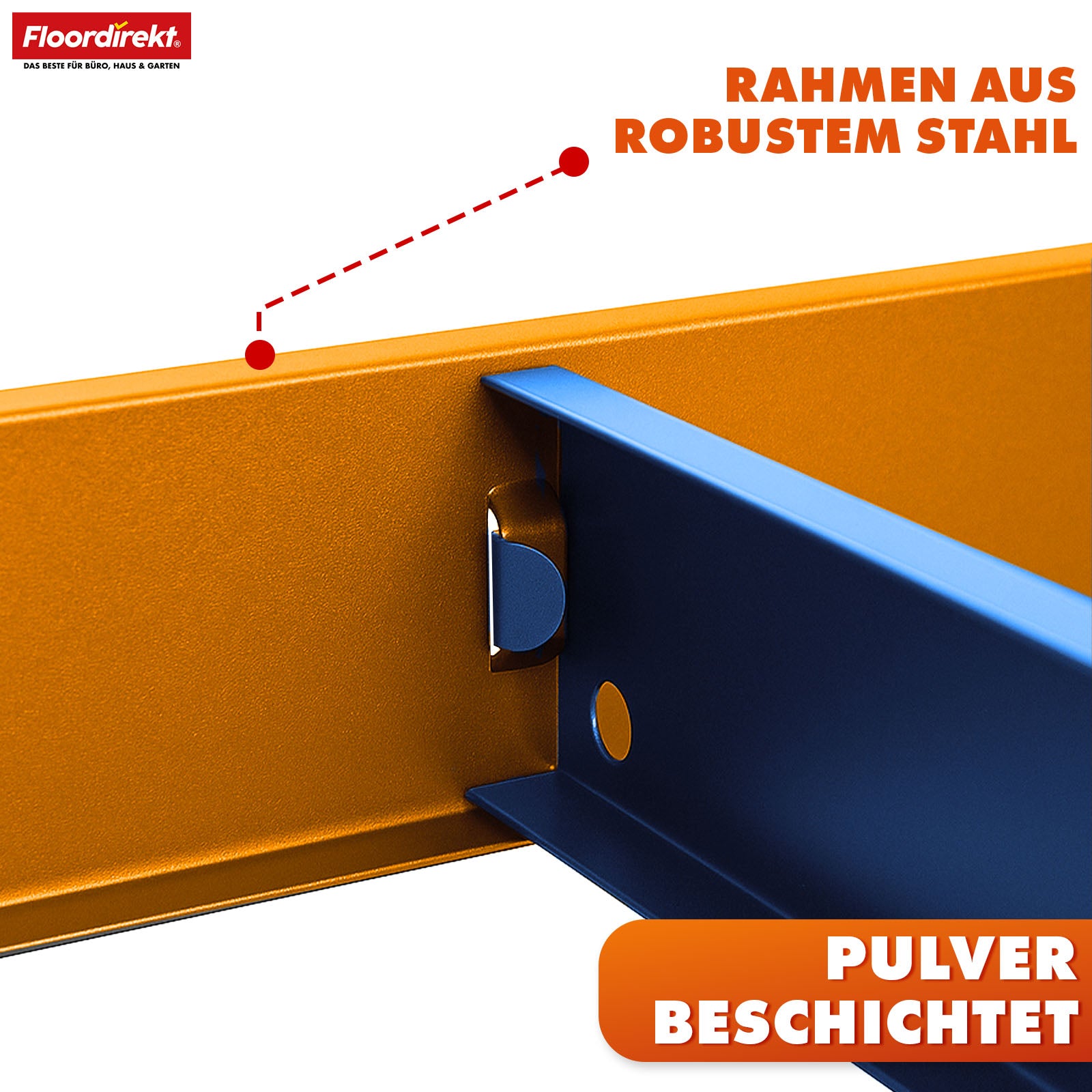 Étagère pour charges lourdes | Rhino | Étagère de stockage avec 5 étagères | Charge admissible de 1050 kg | Système d'emboîtement innovant | En différentes couleurs et tailles