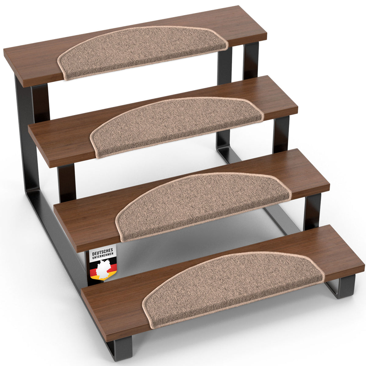 Tapis de sol | London Pro | Design moderne | Antidérapant & facile d'entretien | Demi-ronde