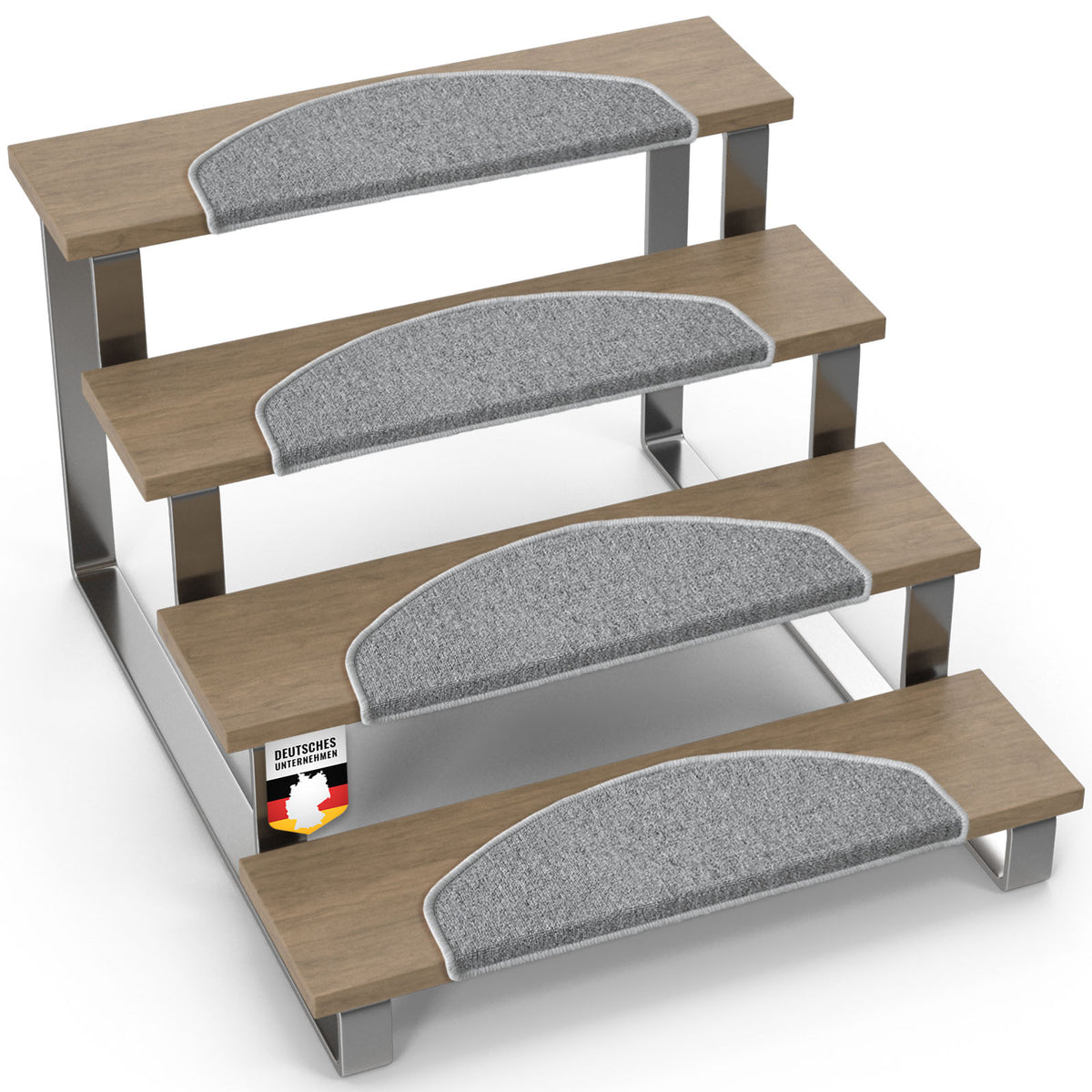 Tapis de sol | London Pro | Design moderne | Antidérapant & facile d'entretien | Demi-ronde