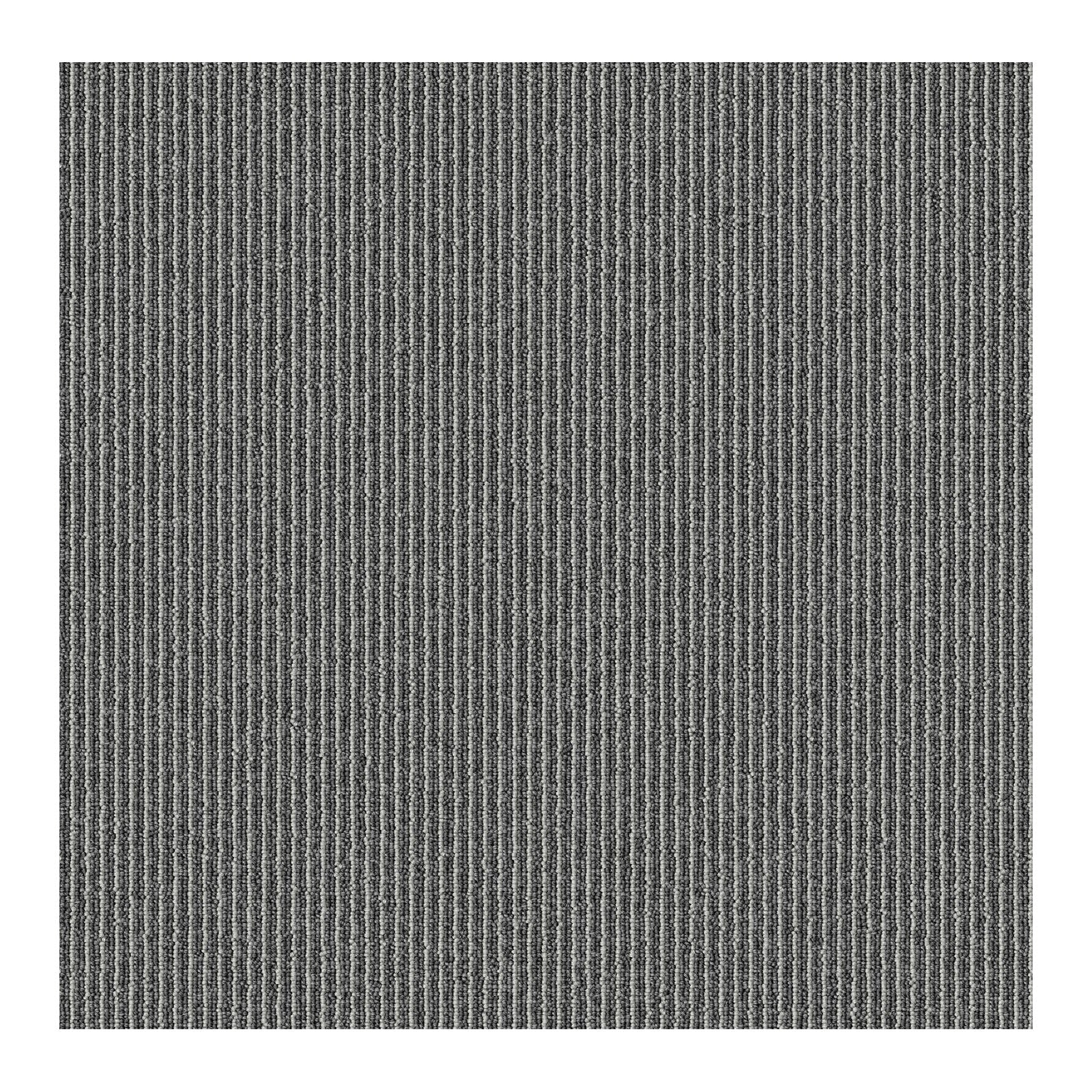 Dalles de moquette | Bern | 50 x 50 cm | Auto-portant avec motif à rayures | En anthracite, gris & beige pour les entreprises et les particuliers
