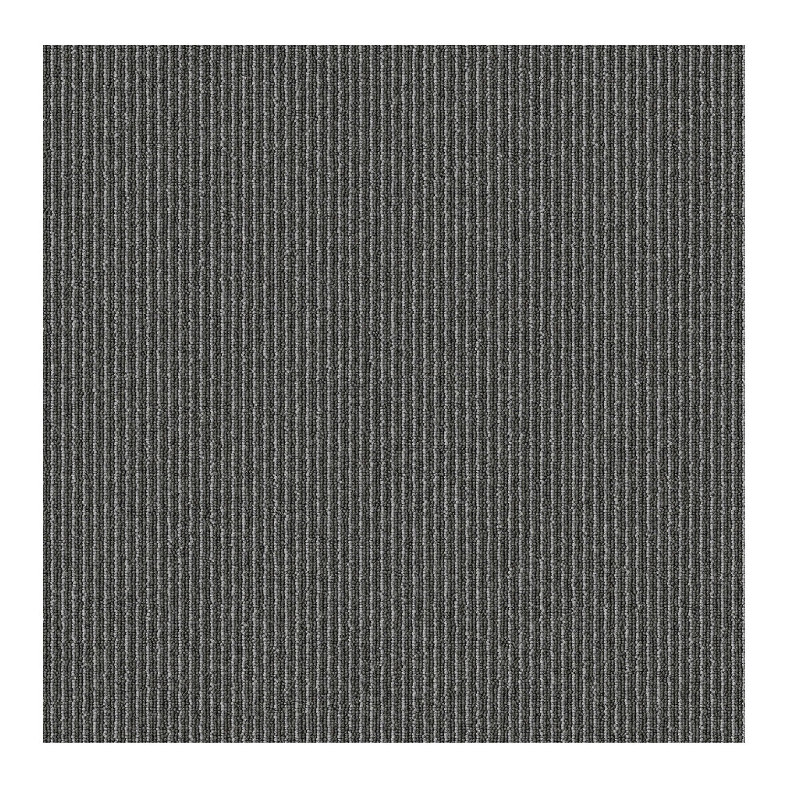 Dalles de moquette | Bern | 50 x 50 cm | Auto-portant avec motif à rayures | En anthracite, gris & beige pour les entreprises et les particuliers