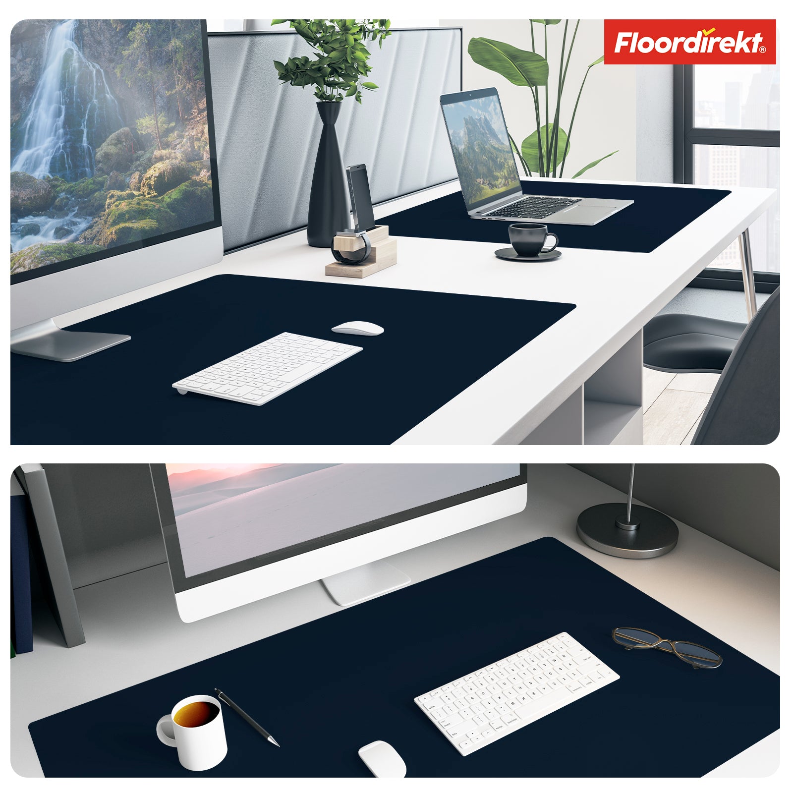 Sous-main | Nero | Similicuir souple et facile d'entretien | Disponible en plusieurs couleurs et tailles