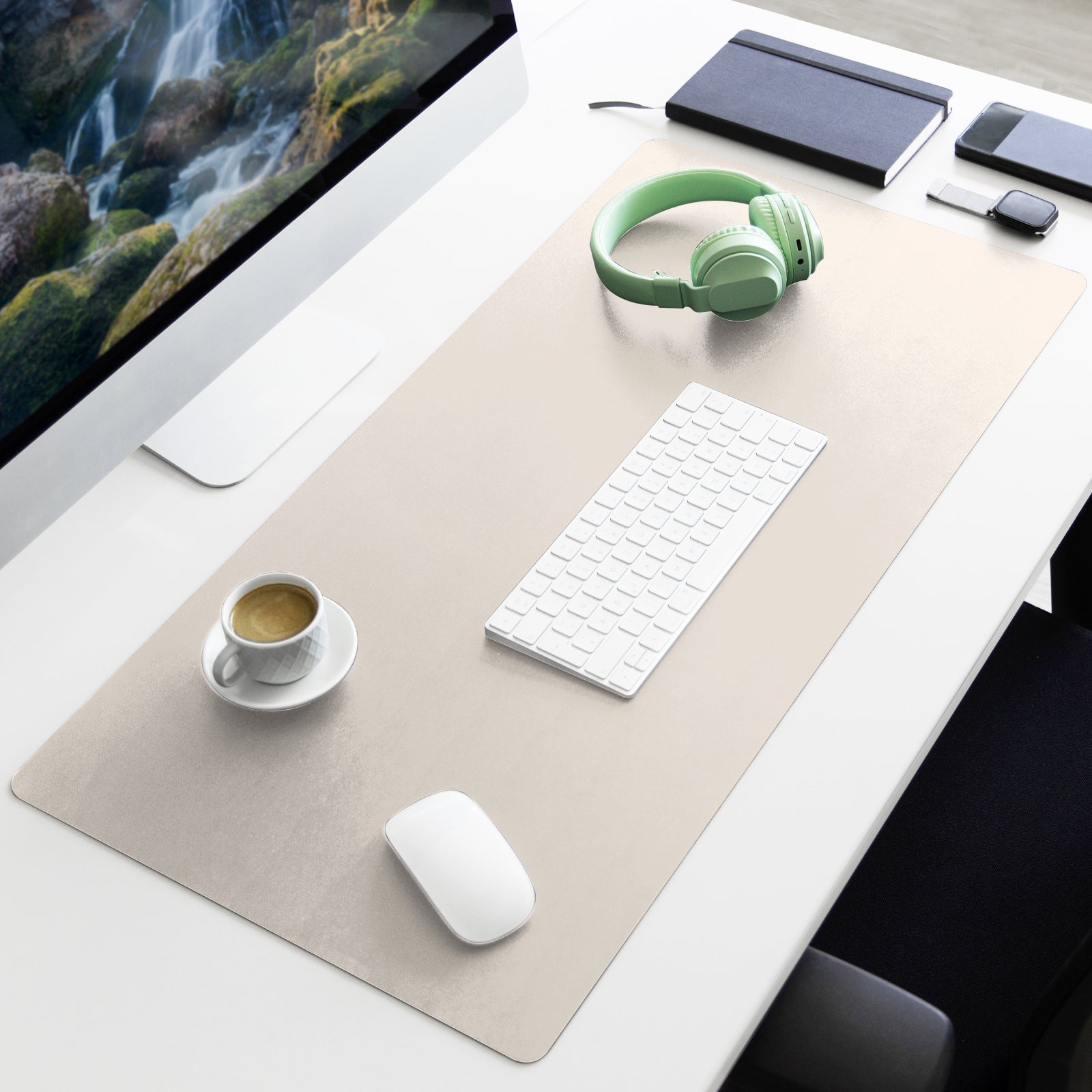 Sous-main | Nero | Similicuir souple et facile d'entretien | Disponible en plusieurs couleurs et tailles