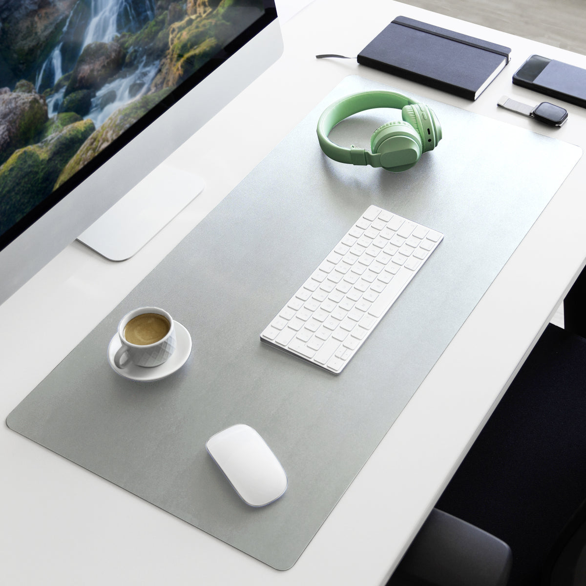 Sous-main | Nero | Similicuir souple et facile d'entretien | Disponible en plusieurs couleurs et tailles