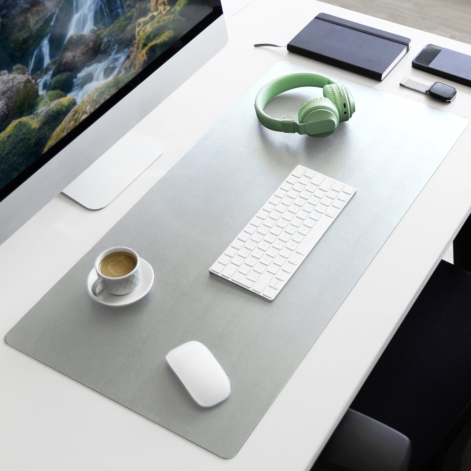 Sous-main | Nero | Similicuir souple et facile d'entretien | Disponible en plusieurs couleurs et tailles