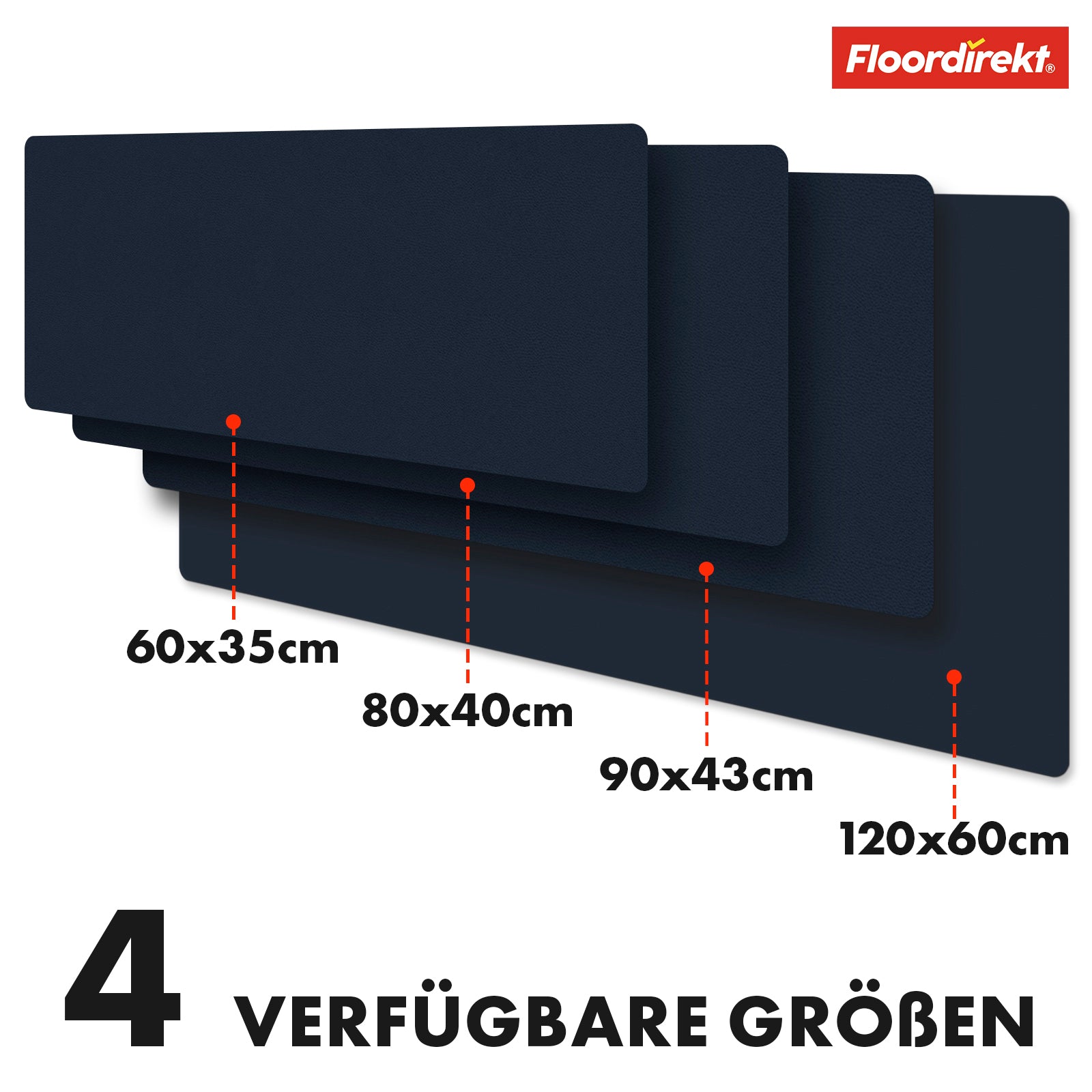 Sous-main | Nero | Similicuir souple et facile d'entretien | Disponible en plusieurs couleurs et tailles