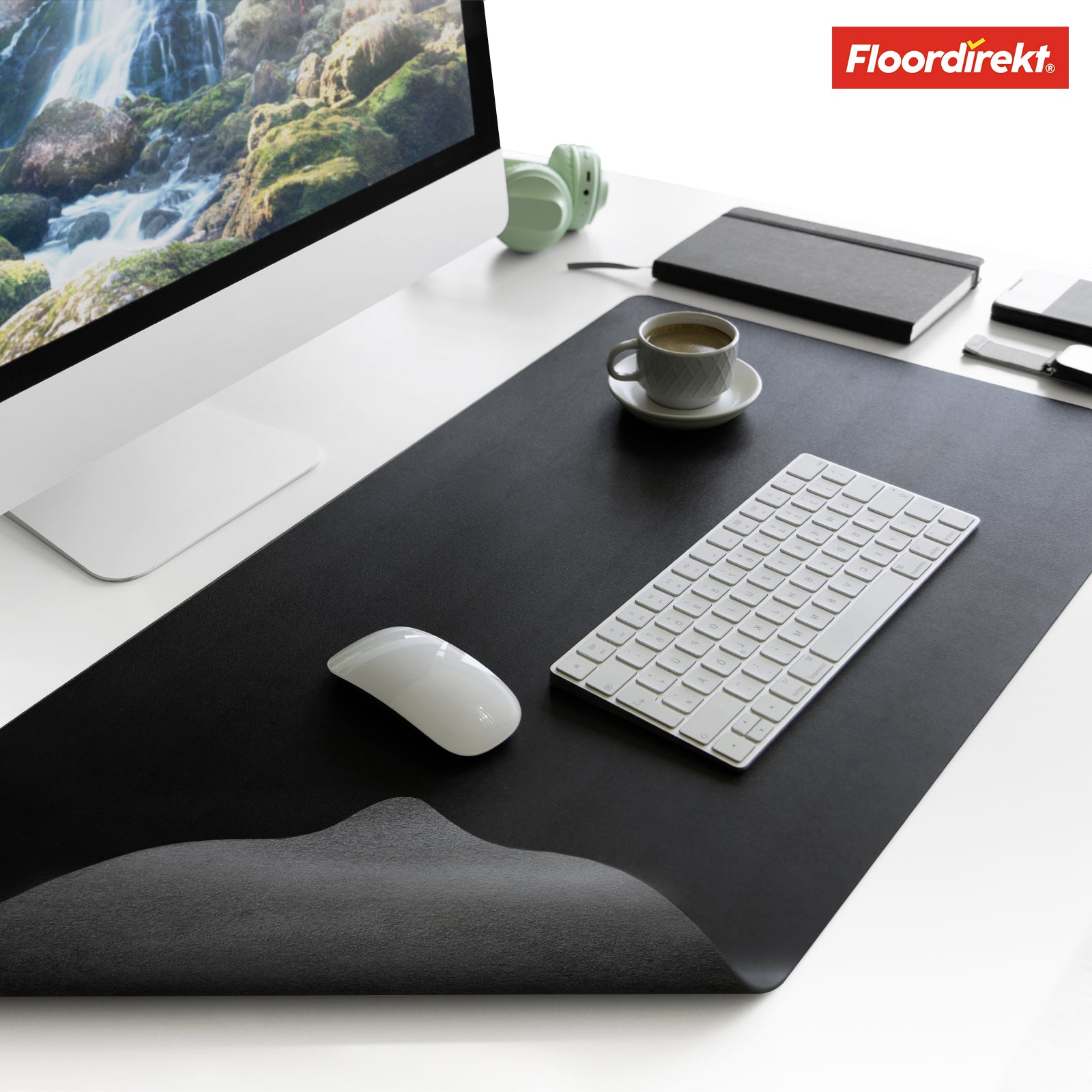 Sous-main | Nero | Similicuir souple et facile d'entretien | Disponible en plusieurs couleurs et tailles