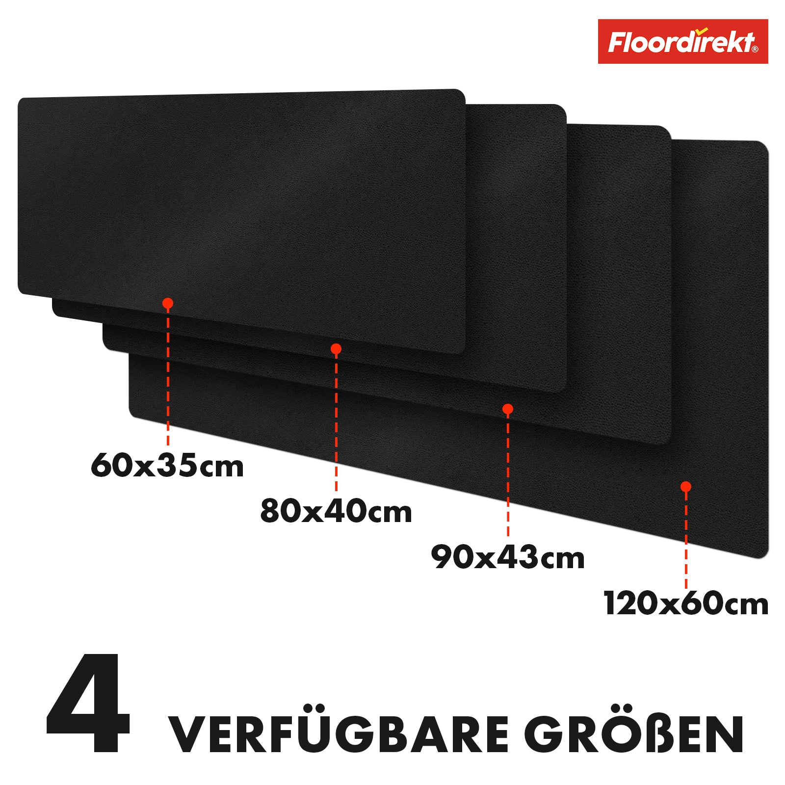 Sous-main | Nero | Similicuir souple et facile d'entretien | Disponible en plusieurs couleurs et tailles