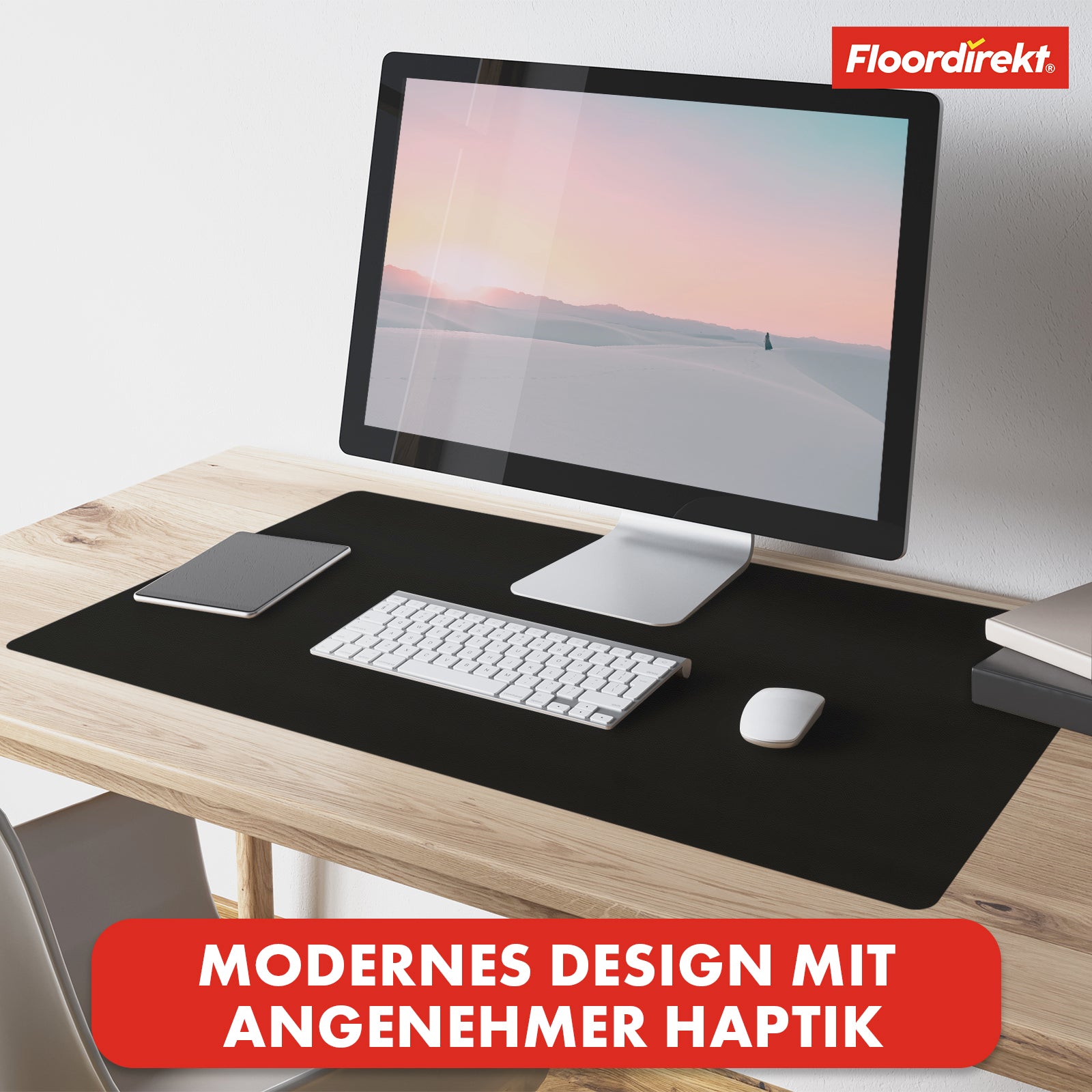 Sous-main | Nero | Similicuir souple et facile d'entretien | Disponible en plusieurs couleurs et tailles