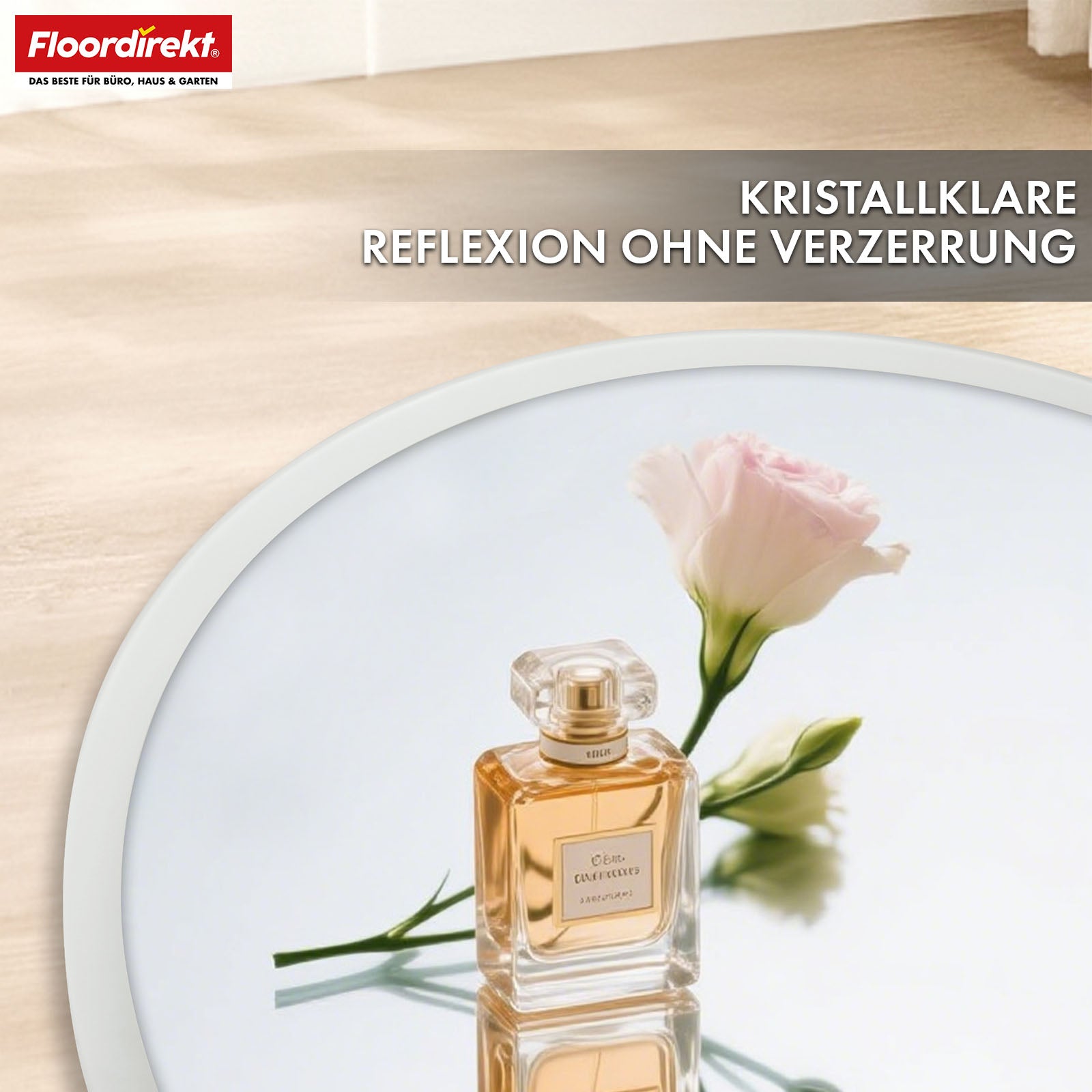 Miroir de salle de bain avec éclairage LED | Liora | Commande tactile avec anti-buée et 3 couleurs de lumière au choix | Disponible en différentes tailles