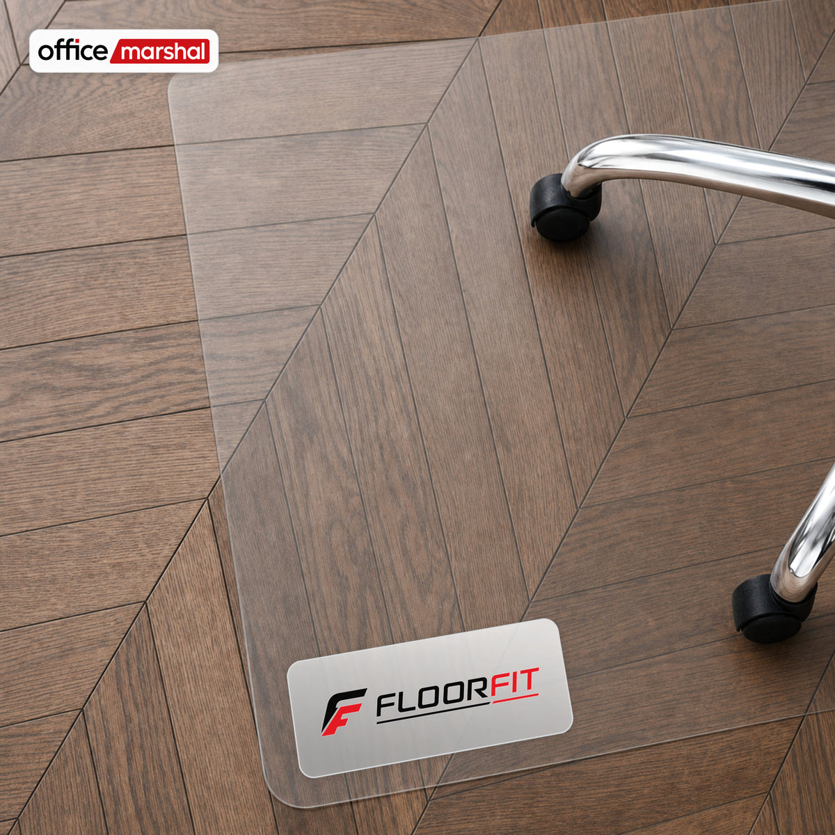 Tapis de protection de sol Floorfit sur mesure | Transparent mat | Pour parquet, stratifié et vinyle