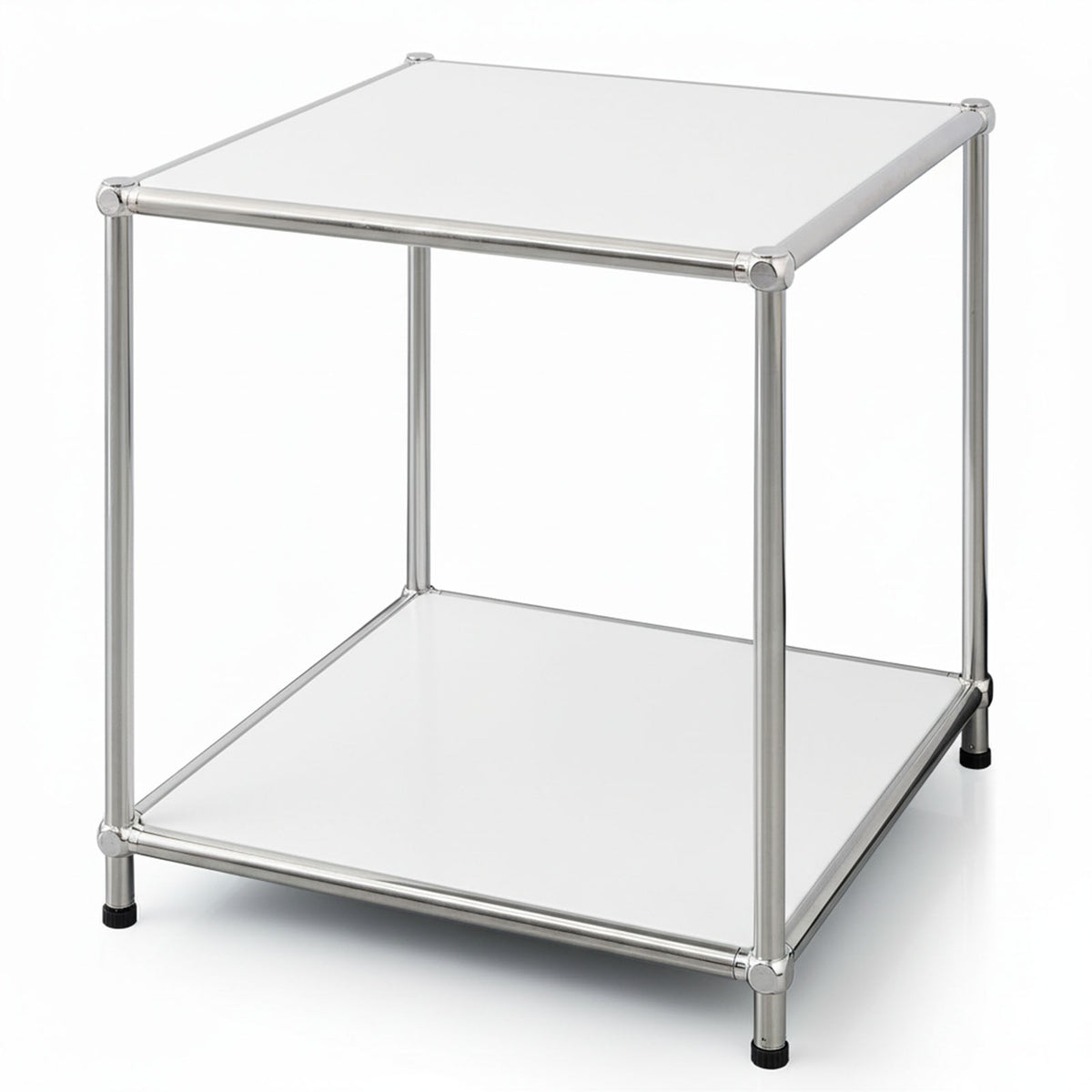 Étagère métallique | Concept Epure MK-012 | Étagère d'appoint et de rangement ouverte avec 2 tablettes | Disponible en plusieurs couleurs