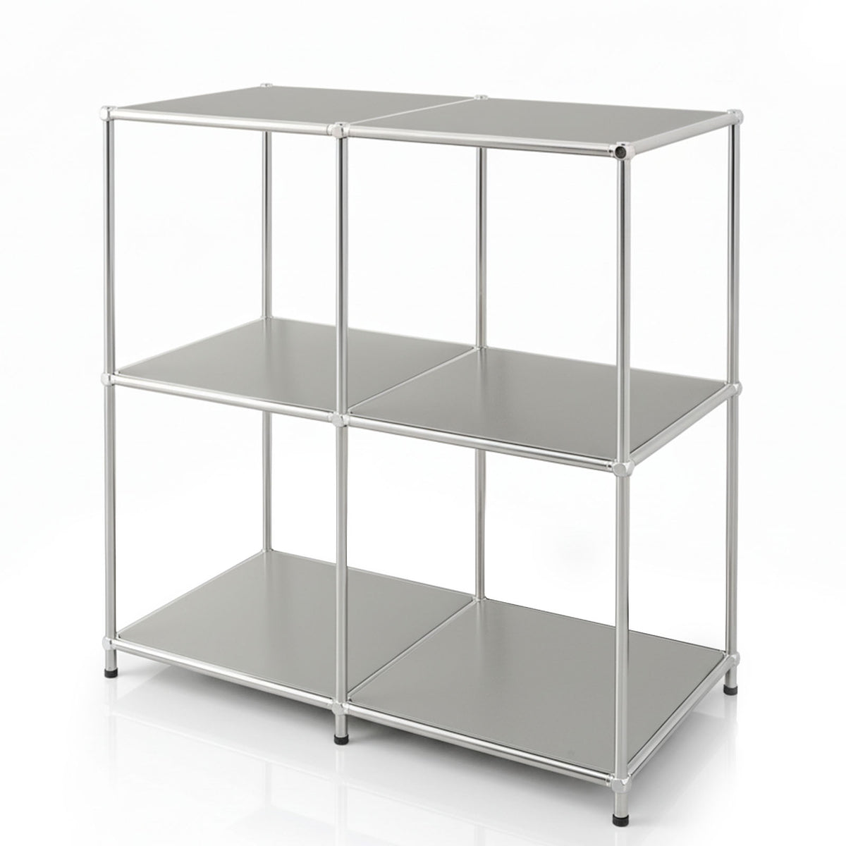 Étagère métallique | Concept Epure MK-027 | Buffet ouvert à 3 niveaux et étagère de rangement | Disponible en plusieurs couleurs