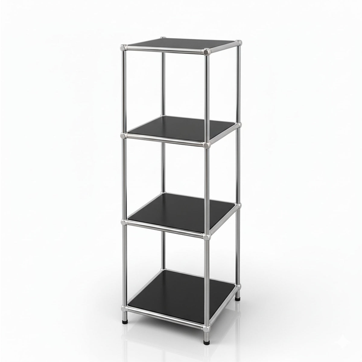 Étagère métallique | Concept Epure MK-005 | Étagère à 4 niveaux avec tablettes ouvertes | Disponible en plusieurs couleurs