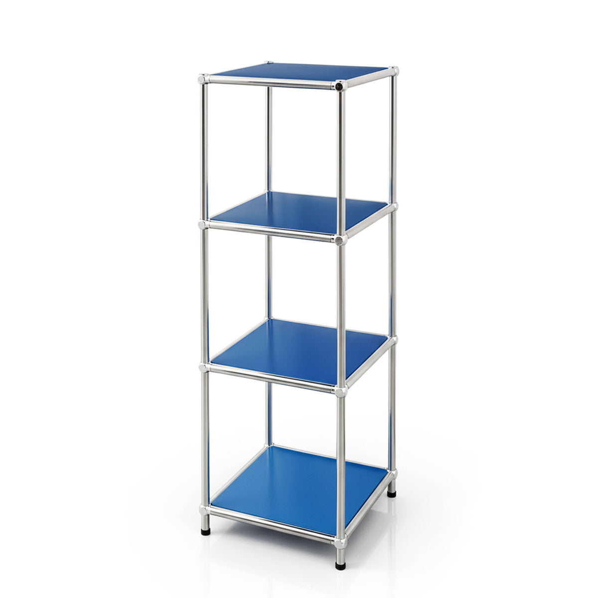 Étagère métallique | Concept Epure MK-005 | Étagère à 4 niveaux avec tablettes ouvertes | Disponible en plusieurs couleurs