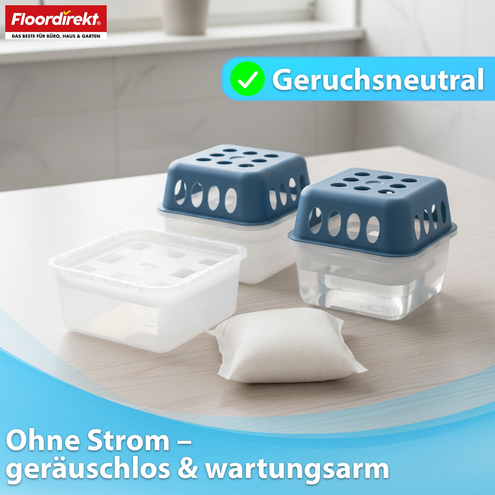 Recharge pour déshumidificateur, lot de 12 | Habo | Sachets de recharge pour déshumidificateur d'intérieur pour cave, salle de bain, pièces à vivre