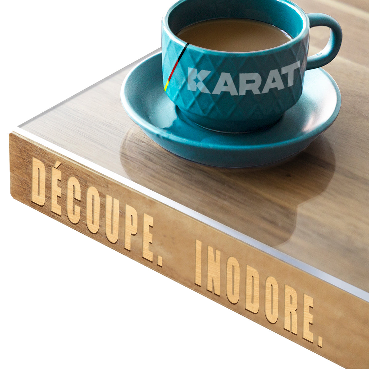 Nappe Transparente épaisse pour Table avec Bord biseauté | Crystal | Compatible Contact Alimentaire | Découpe personnalisée