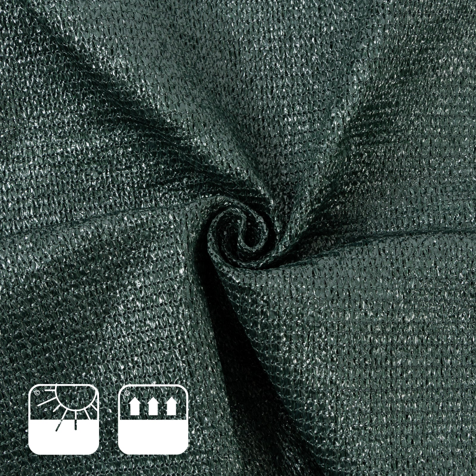 Brise-vue pour balcon | Monochromatique | Vert | 90 x 500 cm