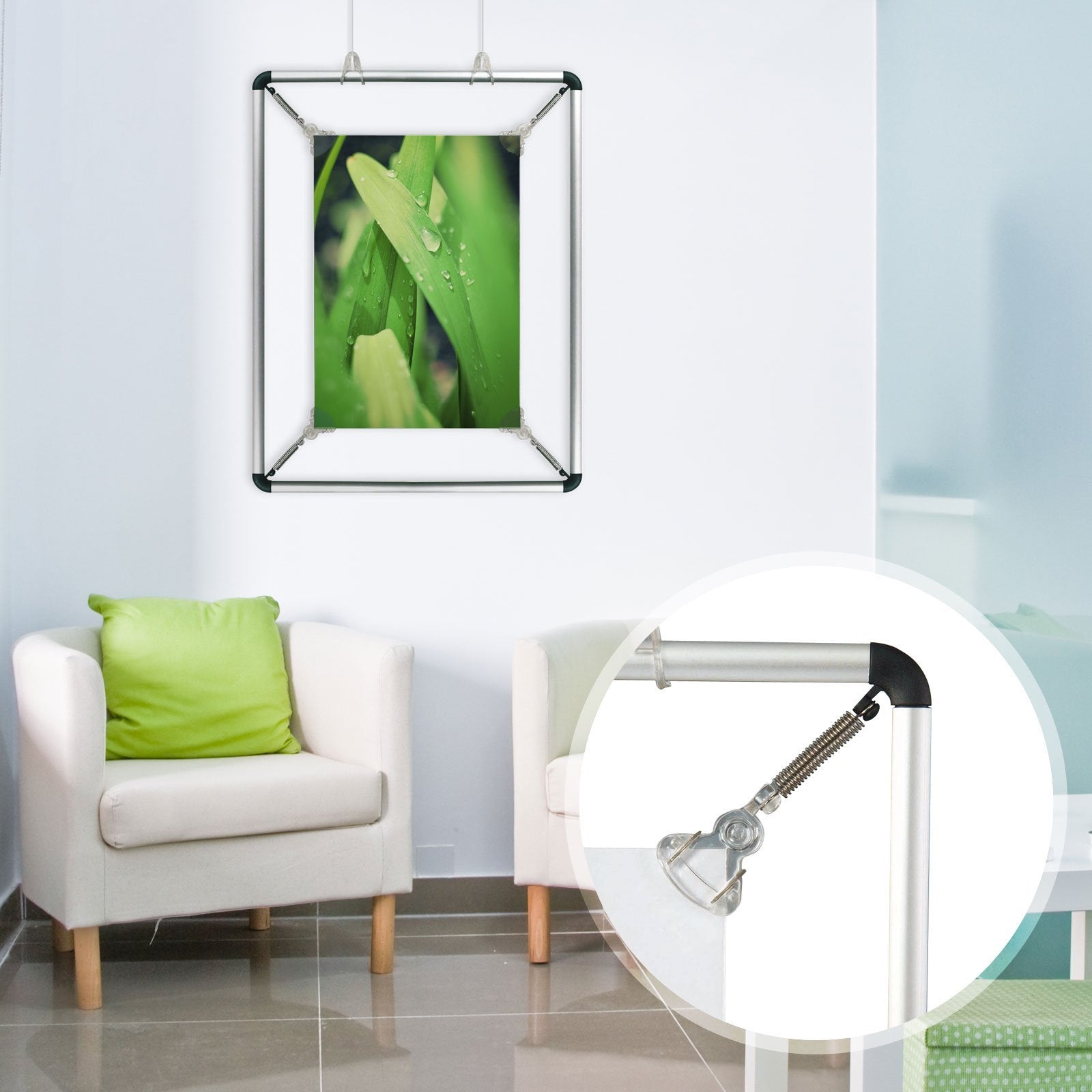 Porte-affiche Stretch | Cadre de tension pour affiches | Pour format DIN A1 à DIN A4